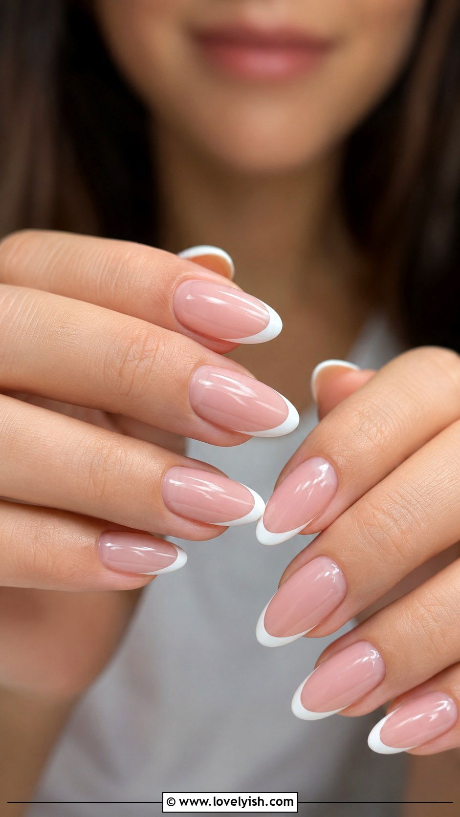 Classic French Tip Nail Art - 50 diy nail art - 50 diy nail art