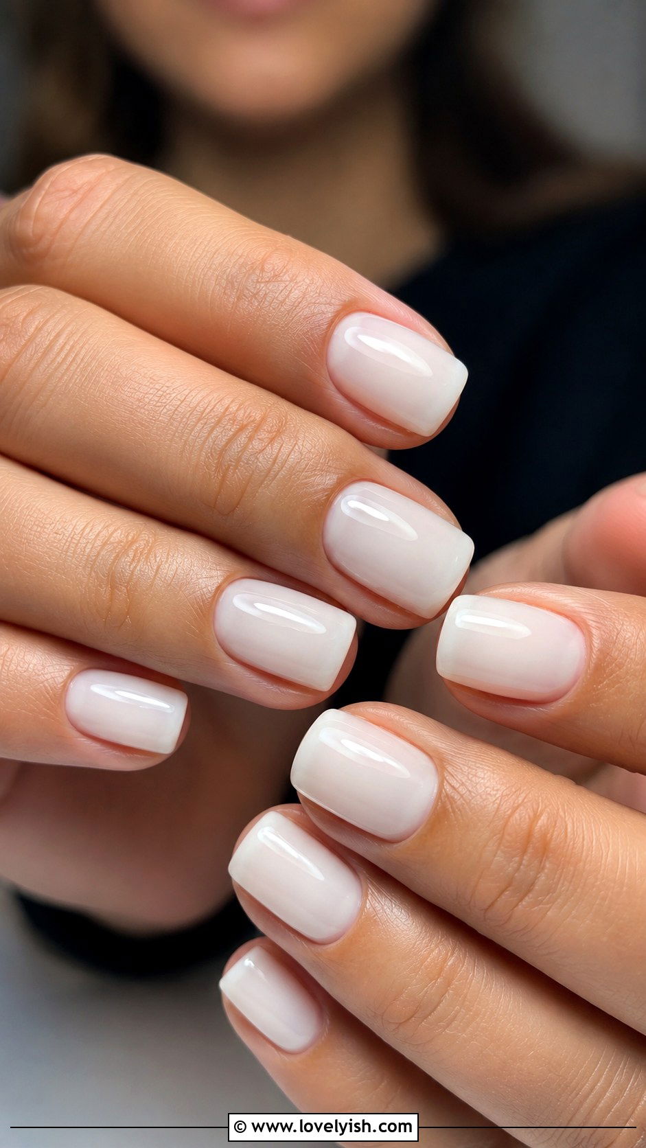 Classic French Tip Short Square Nails - 25 short square nail designs - 25 short square nail designs