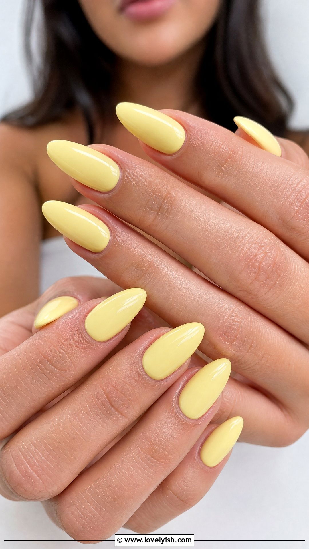 Classic Glossy Butter Yellow Nails - 50 butter yellow nails - 50 butter yellow nails