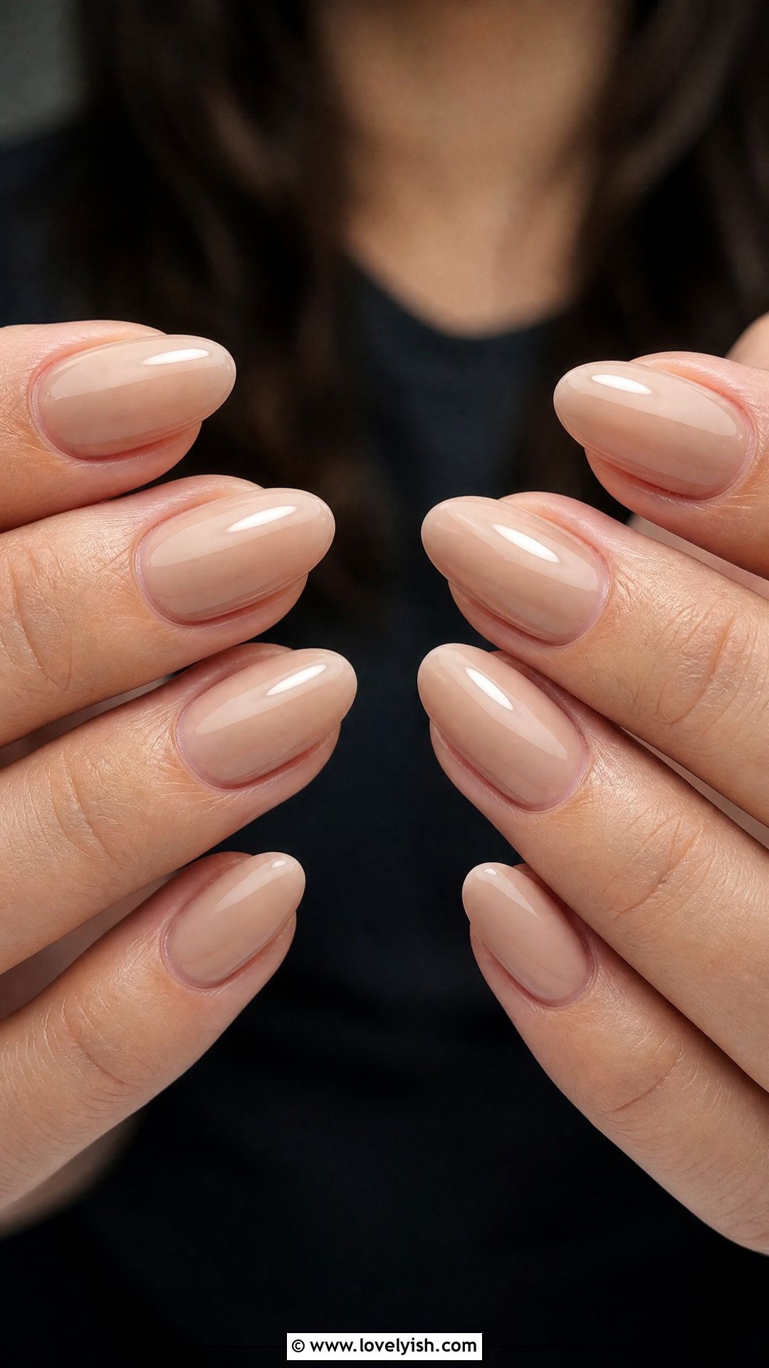 Classic Glossy Nude Nails - 50 nude nails - 50 nude nails