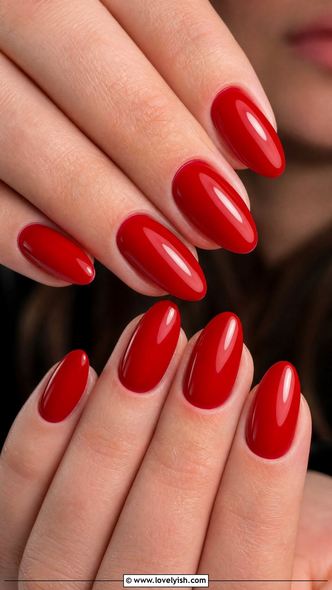 Classic Glossy Red Holiday Nails - 50 holiday nails - 50 holiday nails