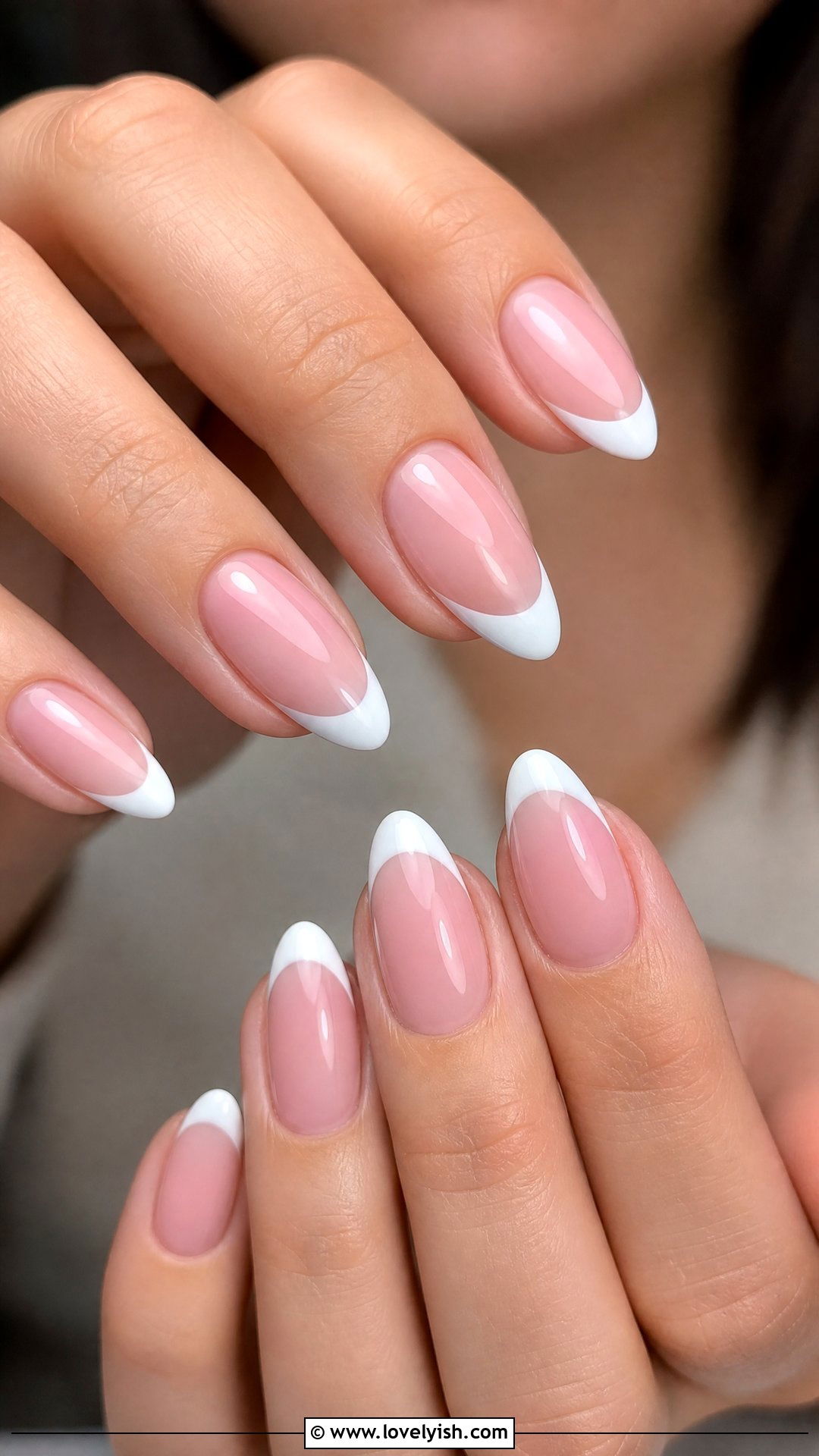 Classic White French Manicure - 50 french manicure - 50 french manicure