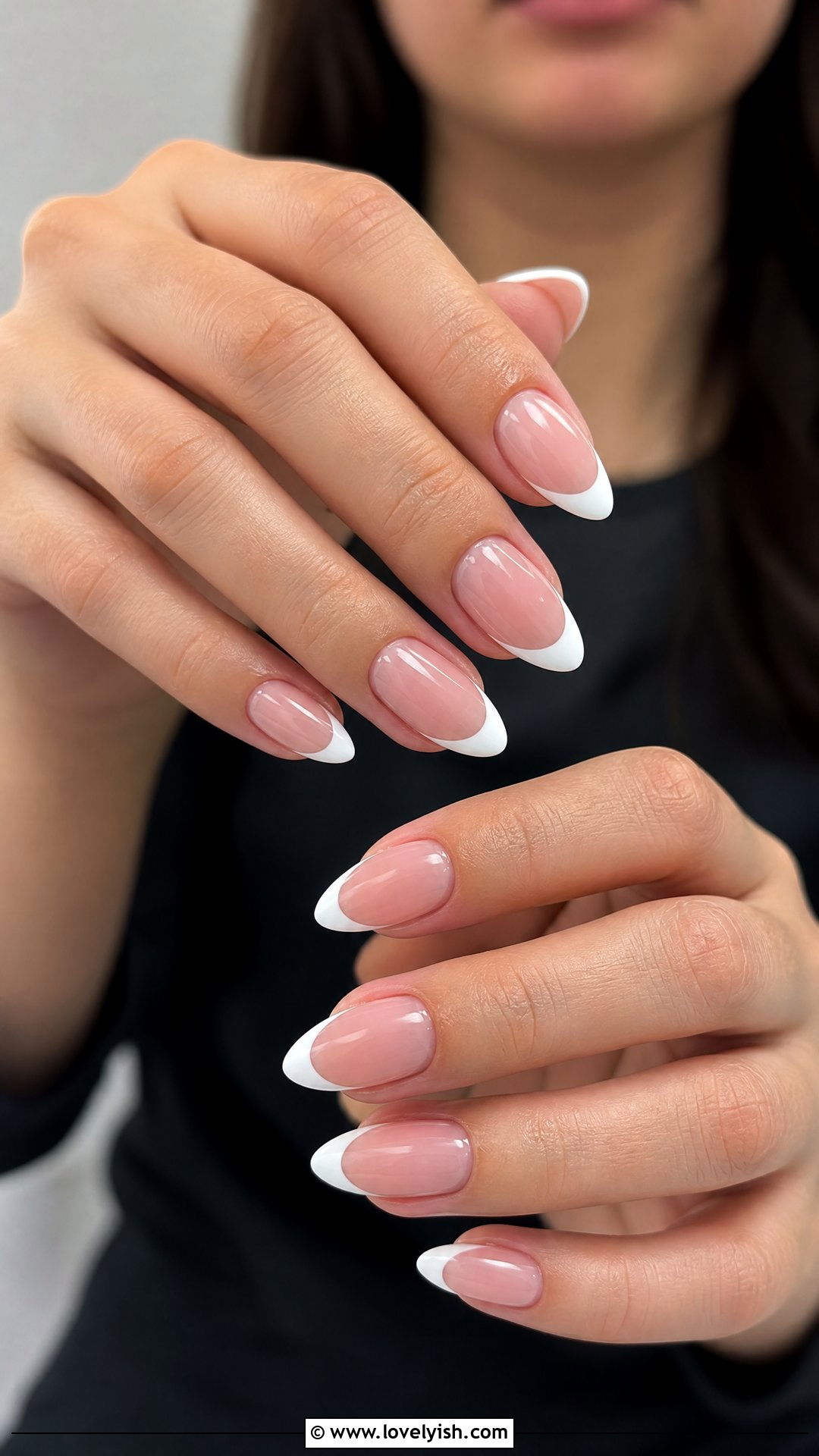 Classic White French Tip Acrylic Nails - 25 acrylic nails designs - 25 acrylic nails designs