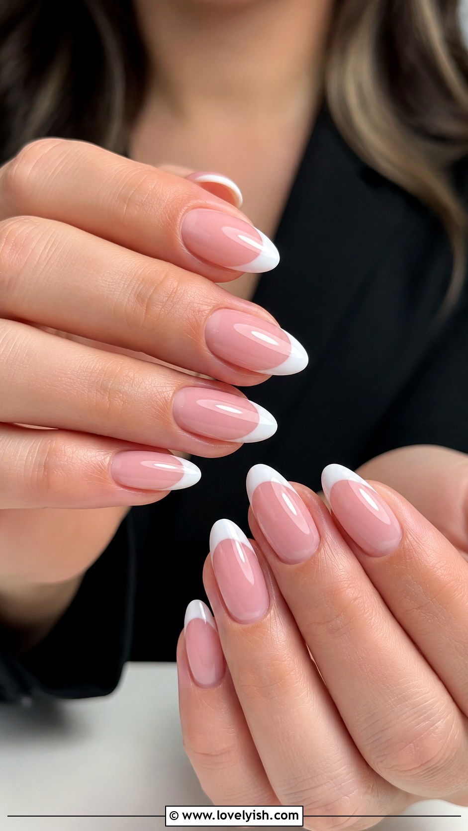 Classic White French Tip Gel X Nails - 25 gel x nail designs - 25 gel x nail designs