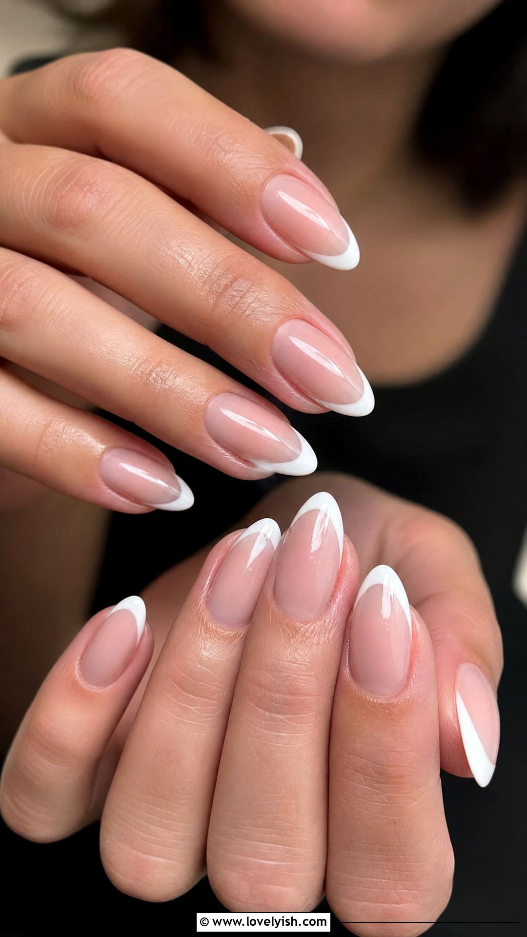 Classic White French Tip Nails - 38 simple nail art designs - 38 simple nail art designs