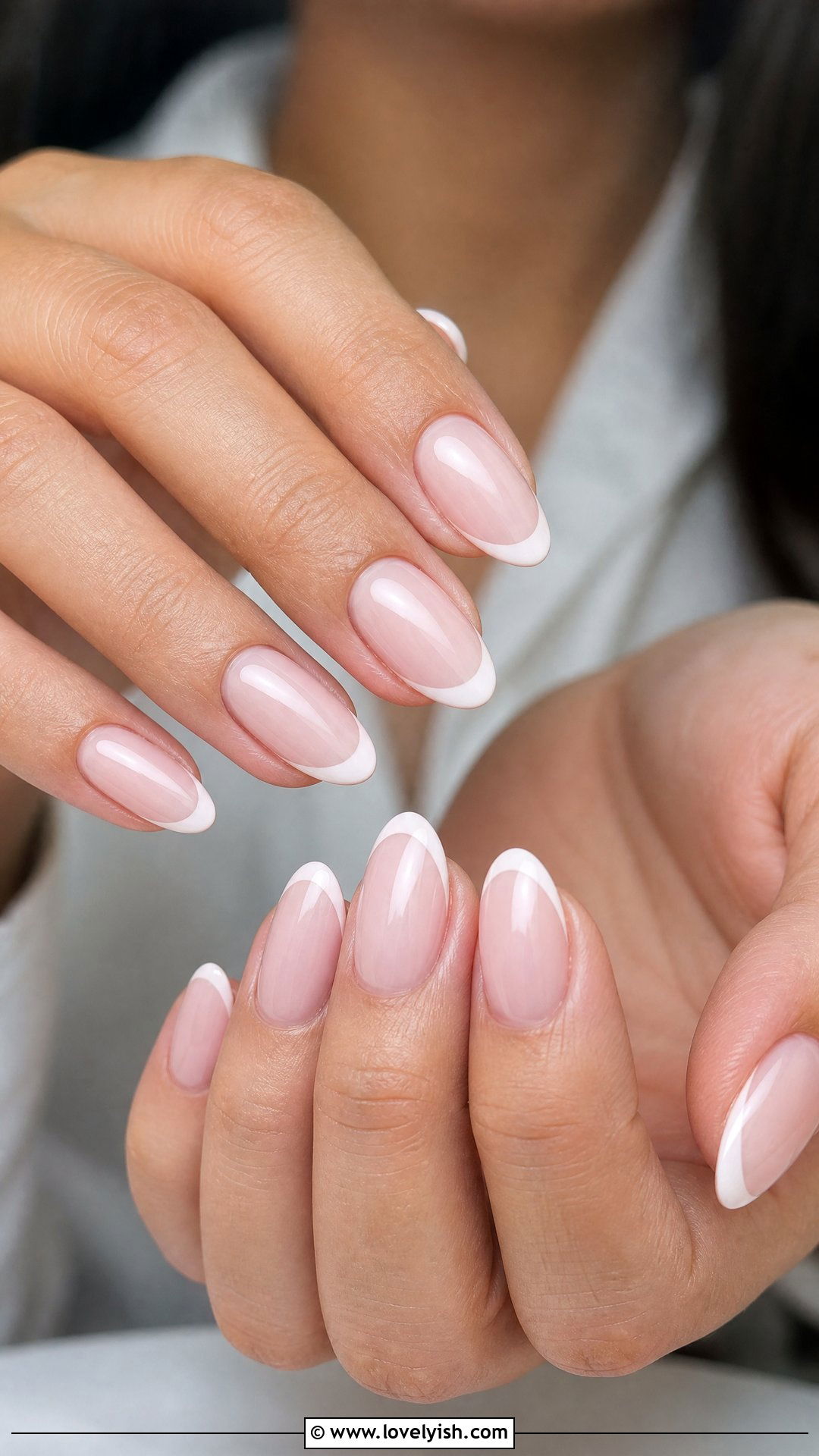 Classic White French Tip Nails - 41 nail design simple - 41 nail design simple