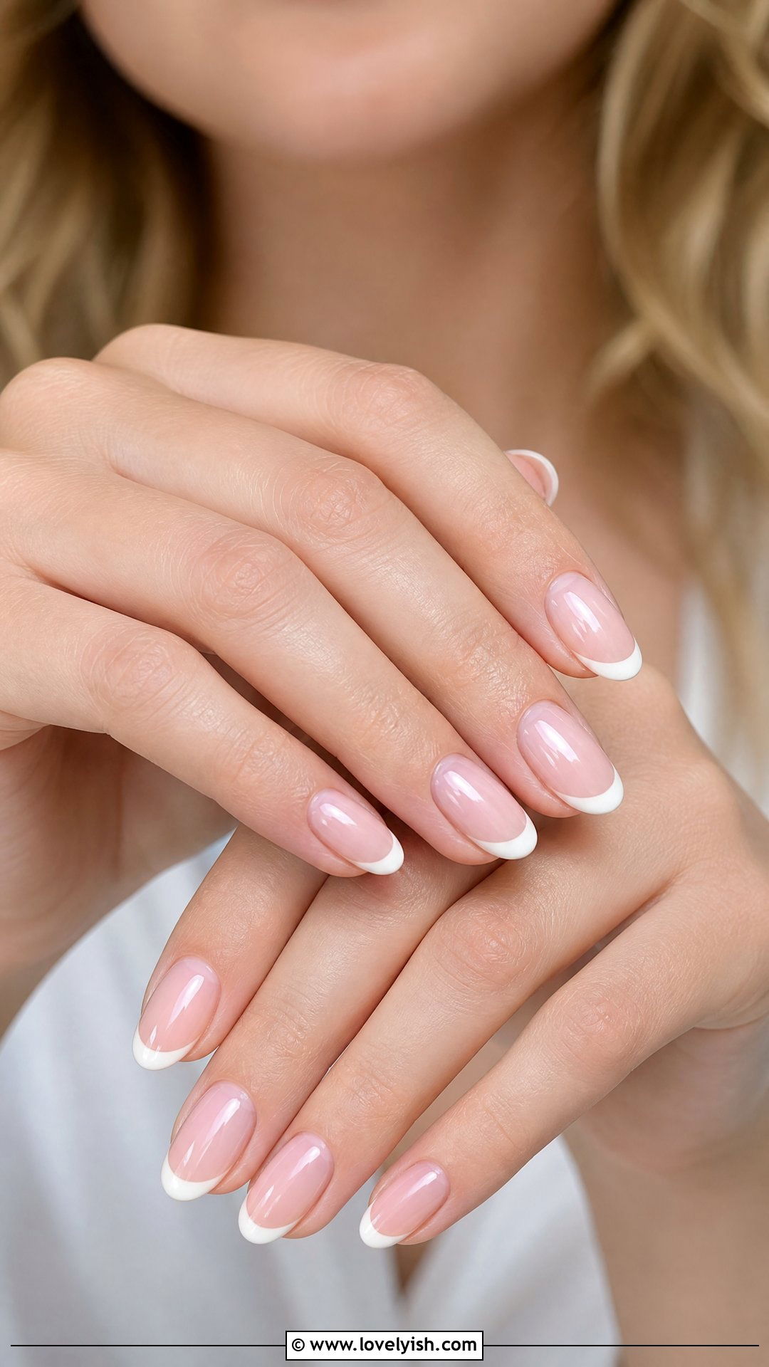 Classic White French Tip Nails - 50 quick nail designs - 50 quick nail designs