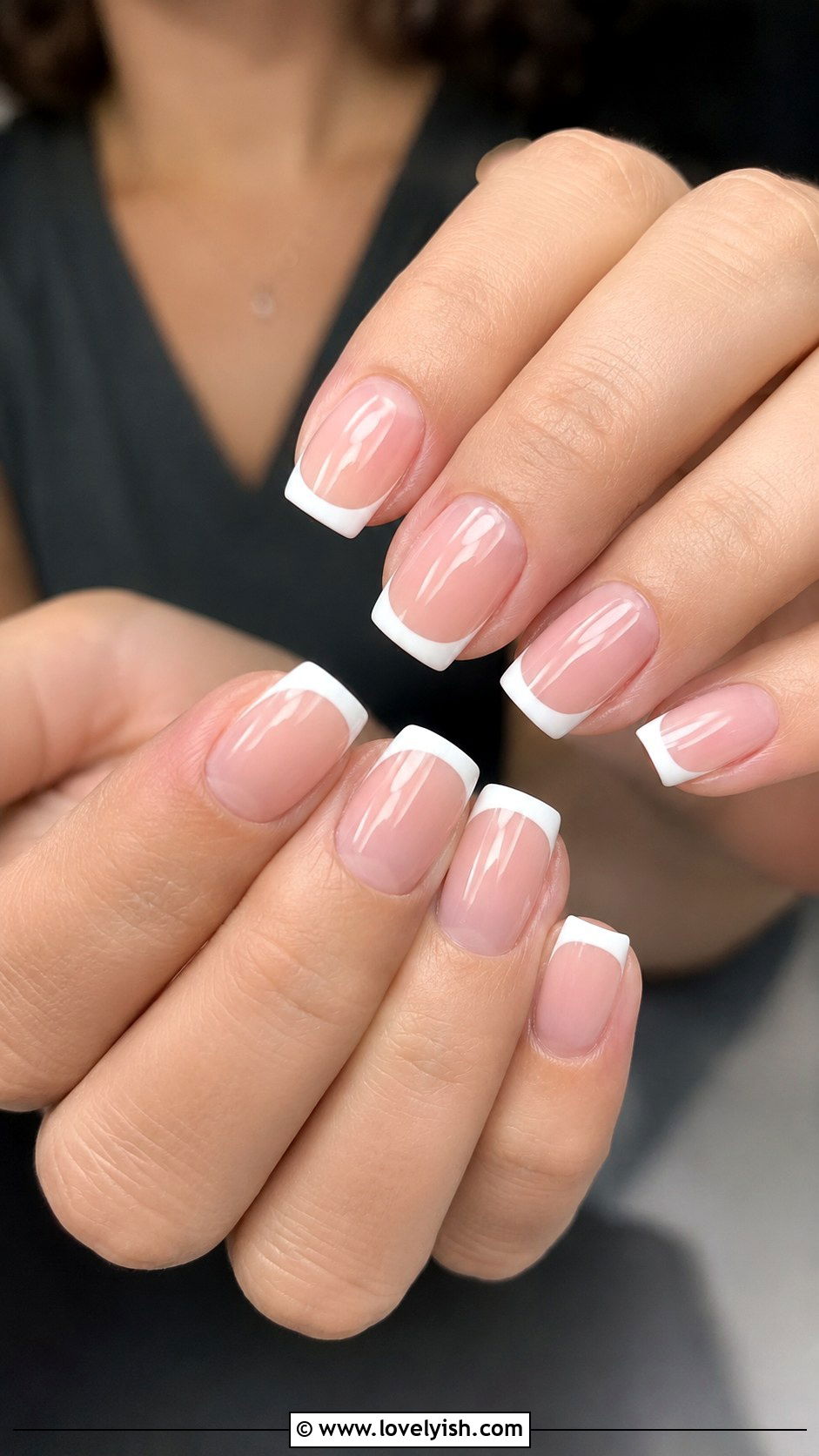 Classic White French Tip Press On Nails - 50 press on nails - 50 press on nails