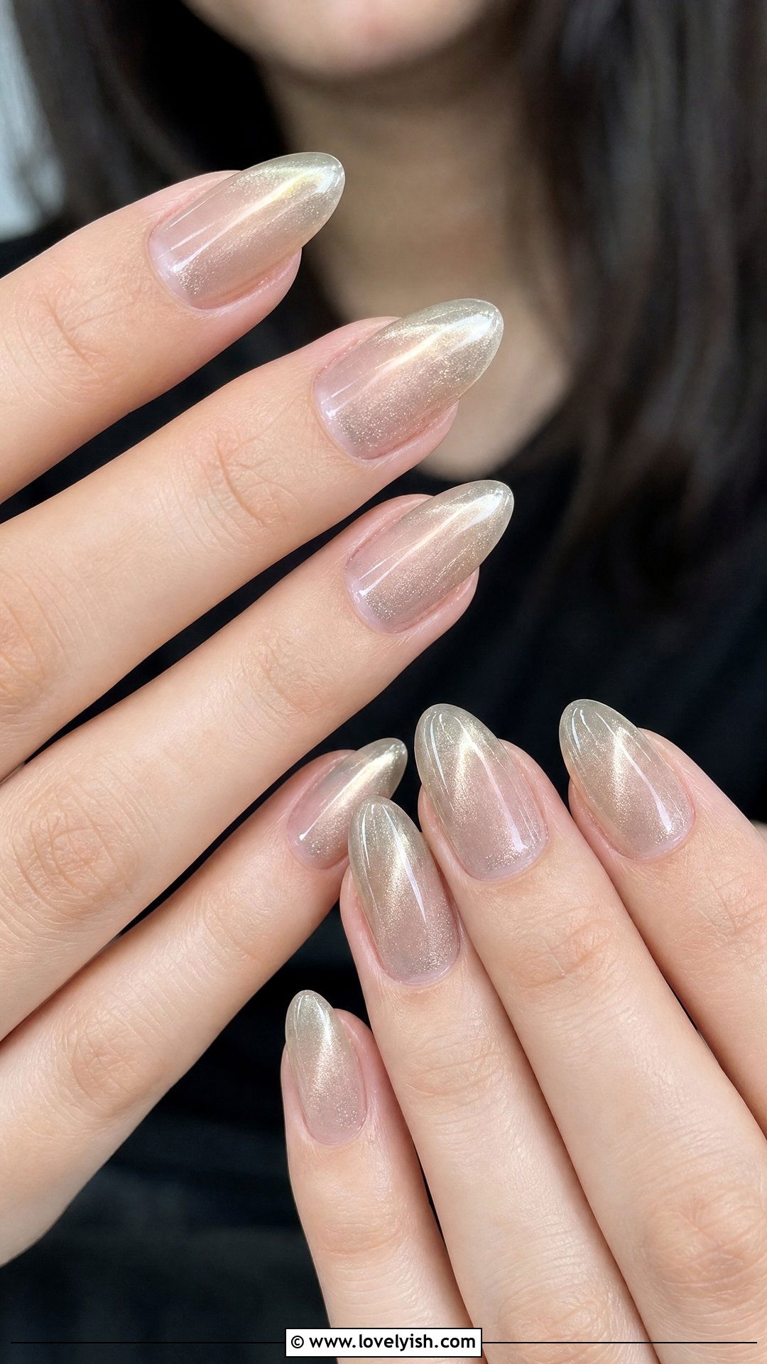 Clear Cat Eye Nails - 50 clear nails - 50 clear nails