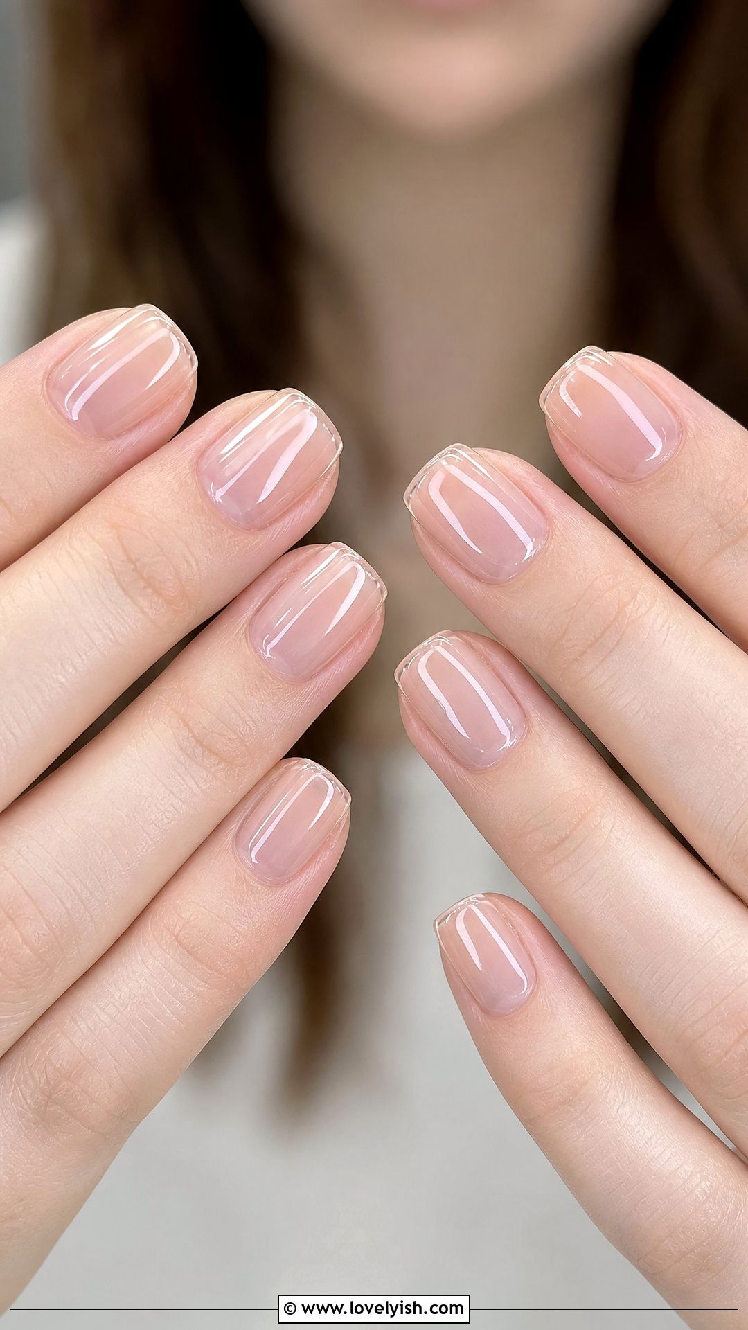 Clear Glossy Glass Nails - 50 clear nails - 50 clear nails