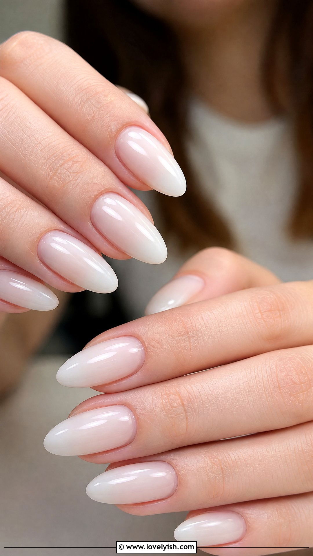 Clear Milky White Nails - 50 clear nails - 50 clear nails