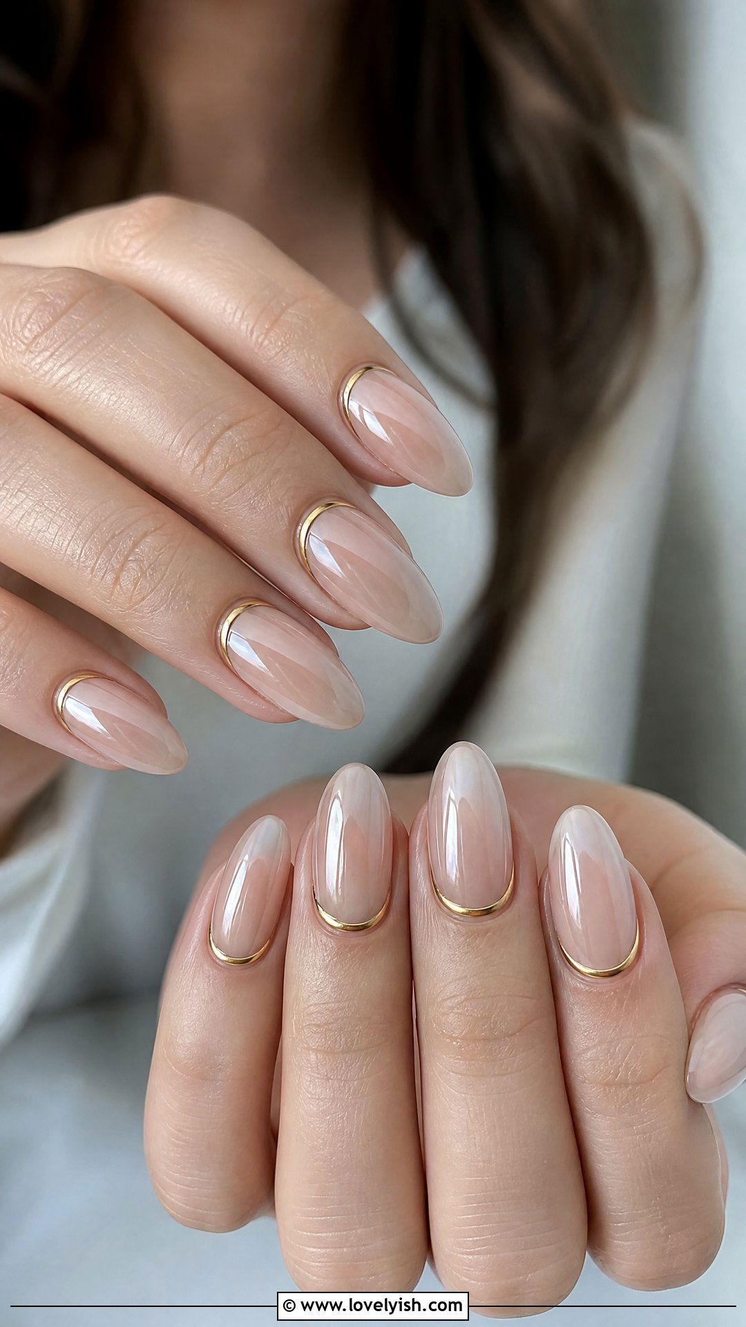 Clear Nails With Reverse French Tips - 50 clear nails - 50 clear nails