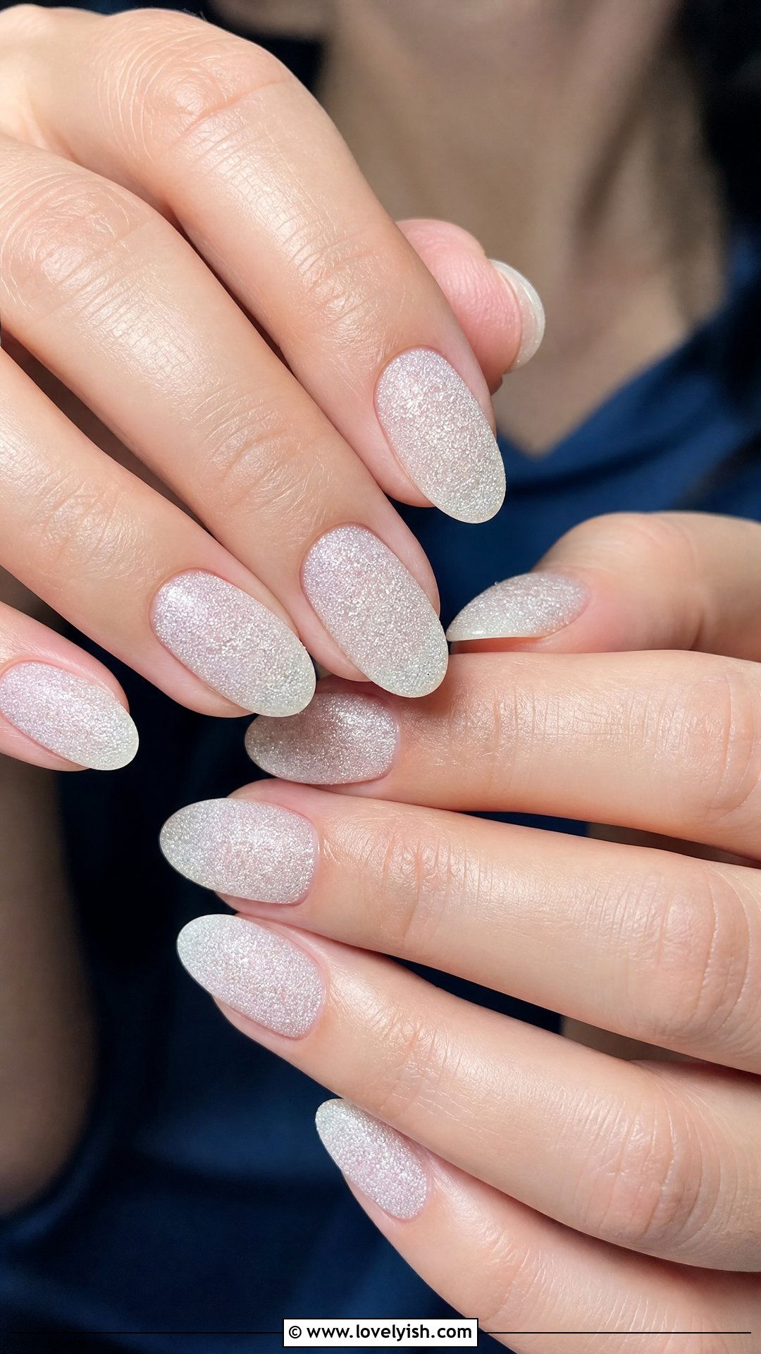 Clear Sugar Textured Nails - 50 clear nails - 50 clear nails