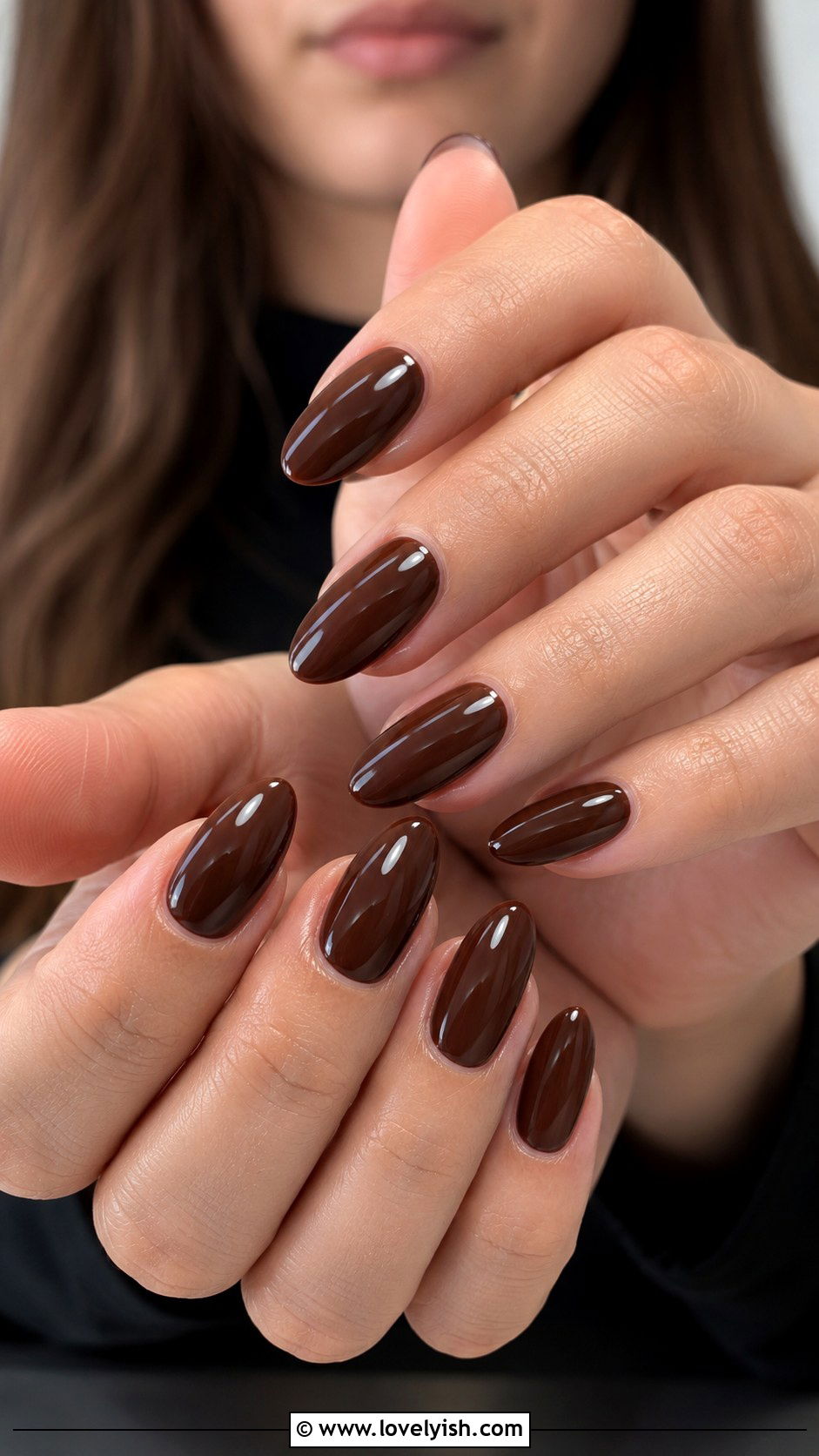 Coffee Brown Dip Nails - 25 dip nail designs - 25 dip nail designs