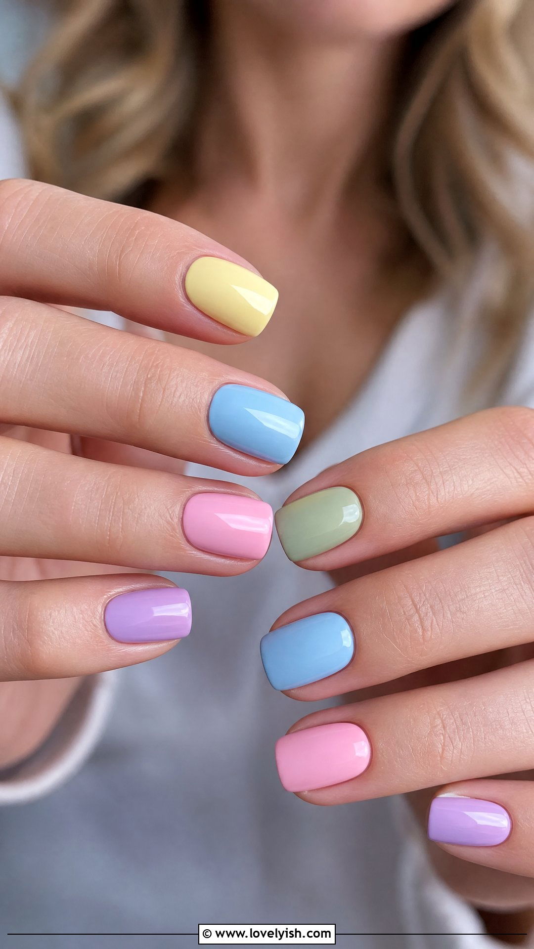 Color Block Gel Nails - 50 gel manicure - 50 gel manicure