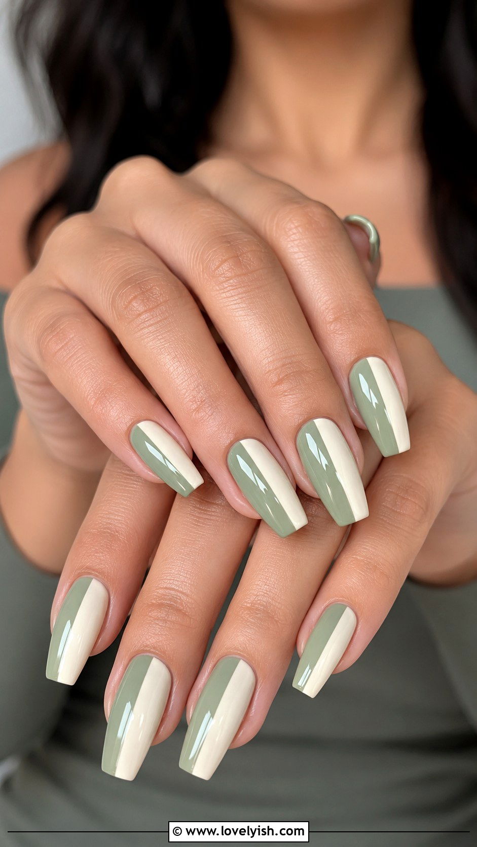 Color Block Two Tone Nails - 25 easy nail art designs for beginners without tools - 25 easy nail art designs for beginners without tools