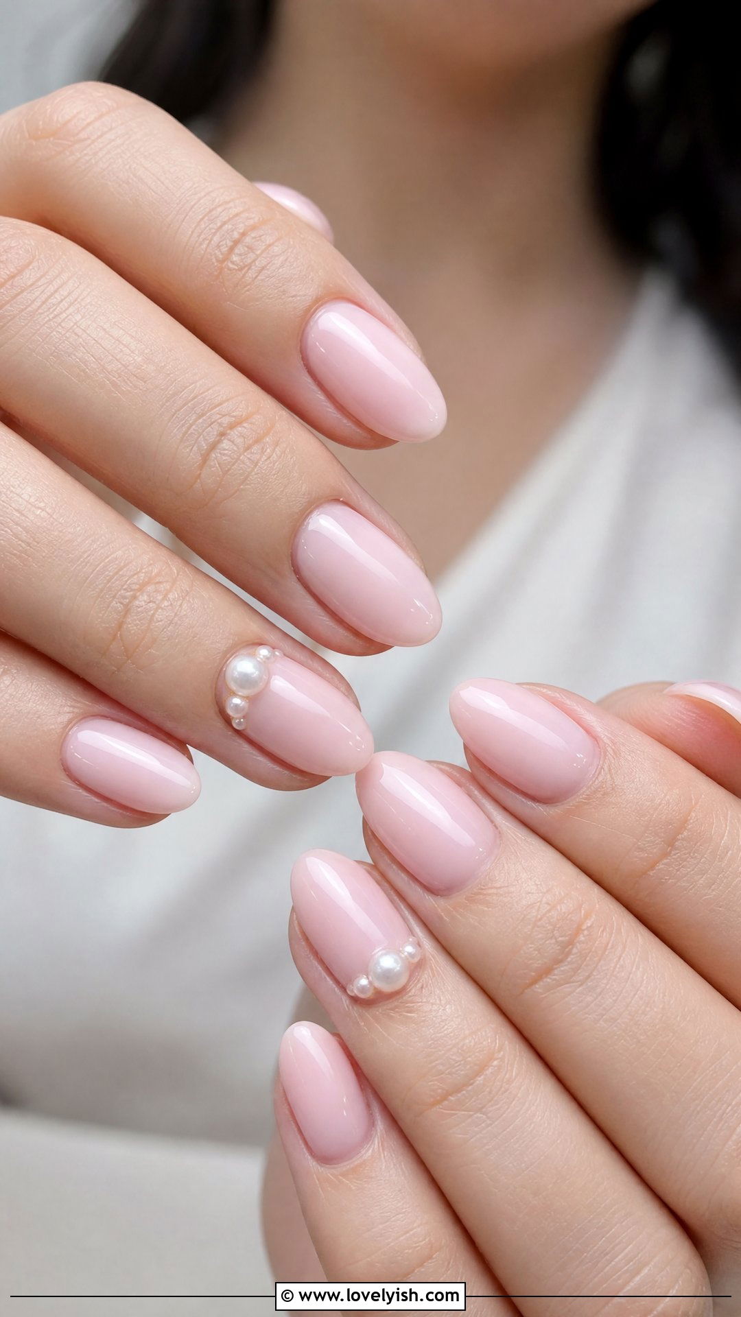 Coquette Pink Pearl Nails - 50 feminine nails - 50 feminine nails