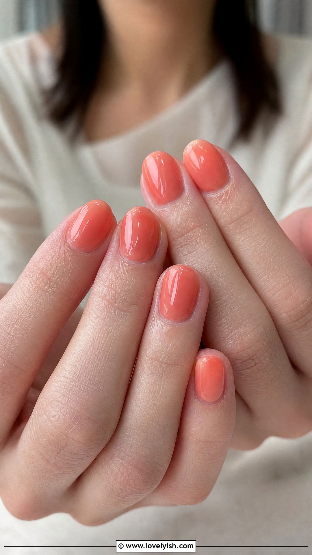 Coral Jelly Nails - 50 coral nail designs - 50 coral nail designs