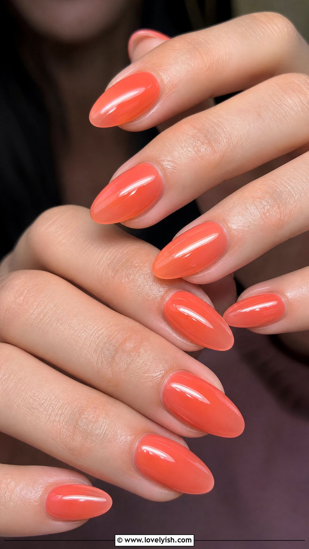 Coral Jelly Nails - 28 spring nails design ideas - 28 spring nails design ideas