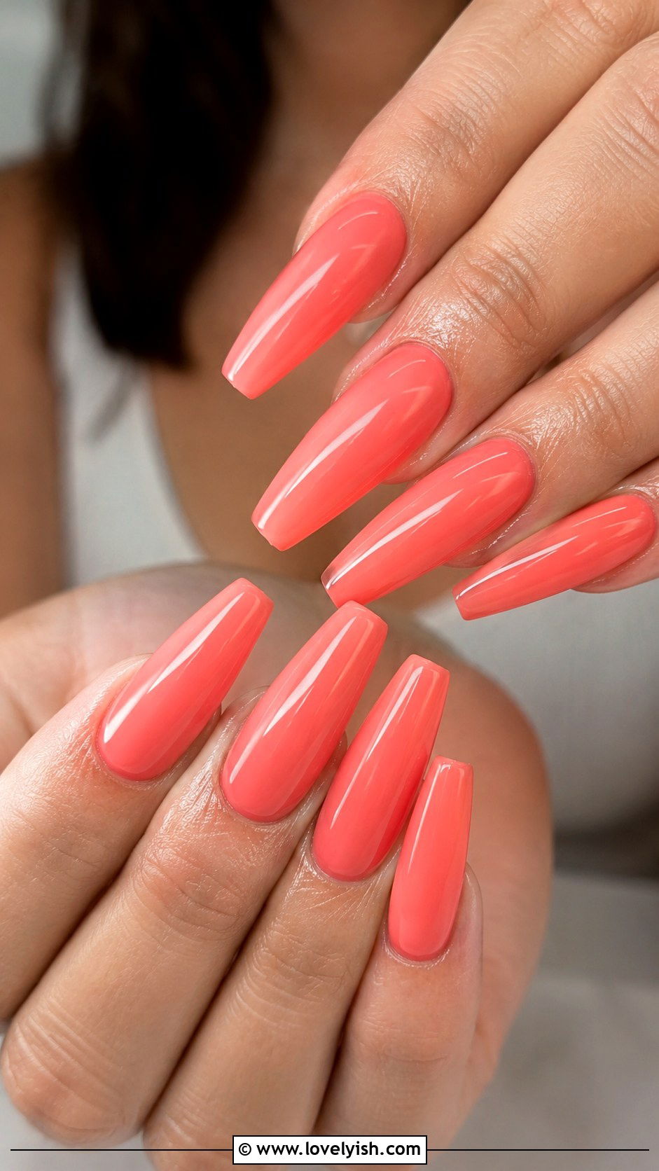 Coral Pink Coffin Nails - 25 pink nails design ideas - 25 pink nails design ideas