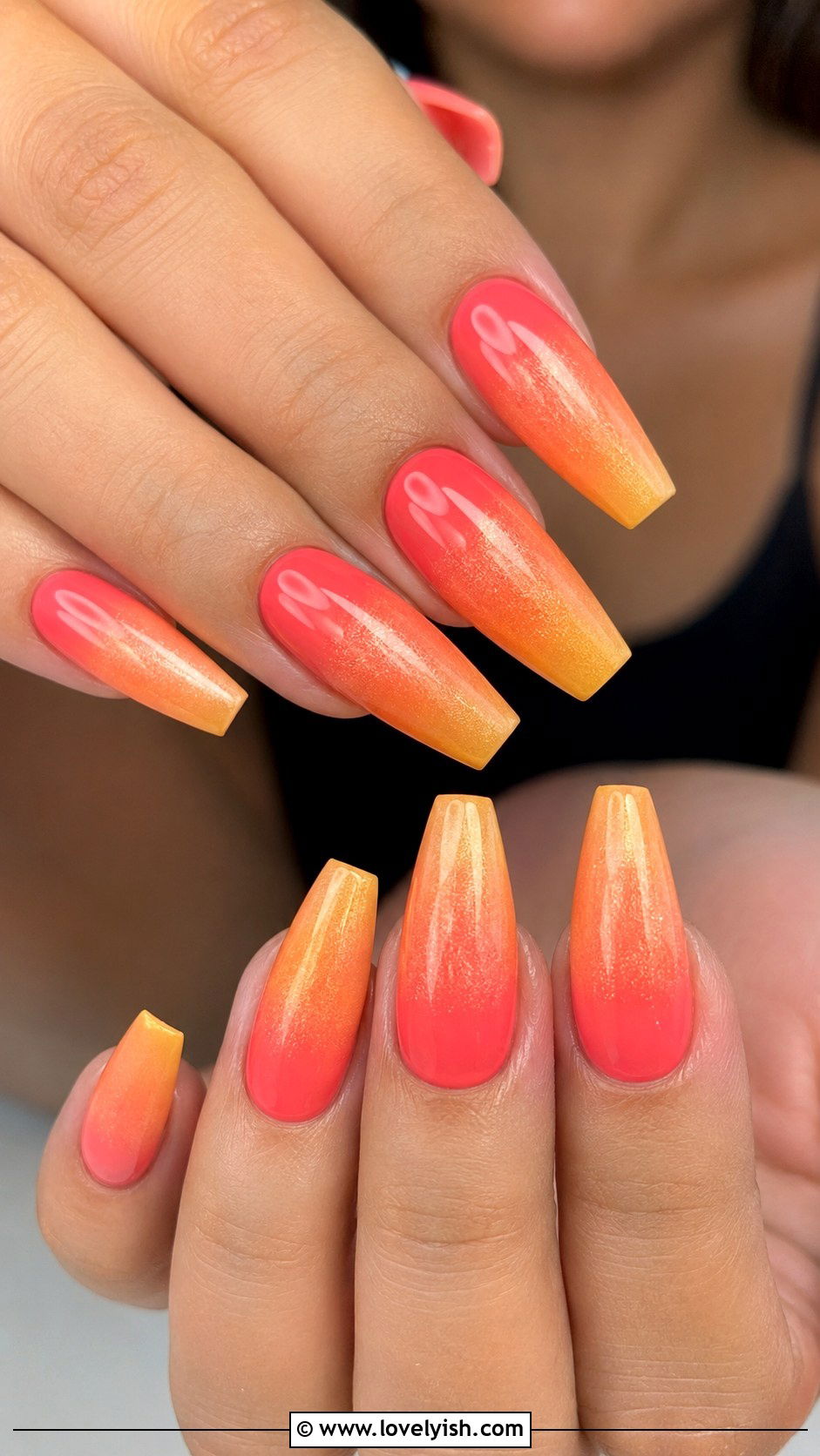 Coral Reef Ombre Summer Nails - 50 unique nail designs - 50 unique nail designs