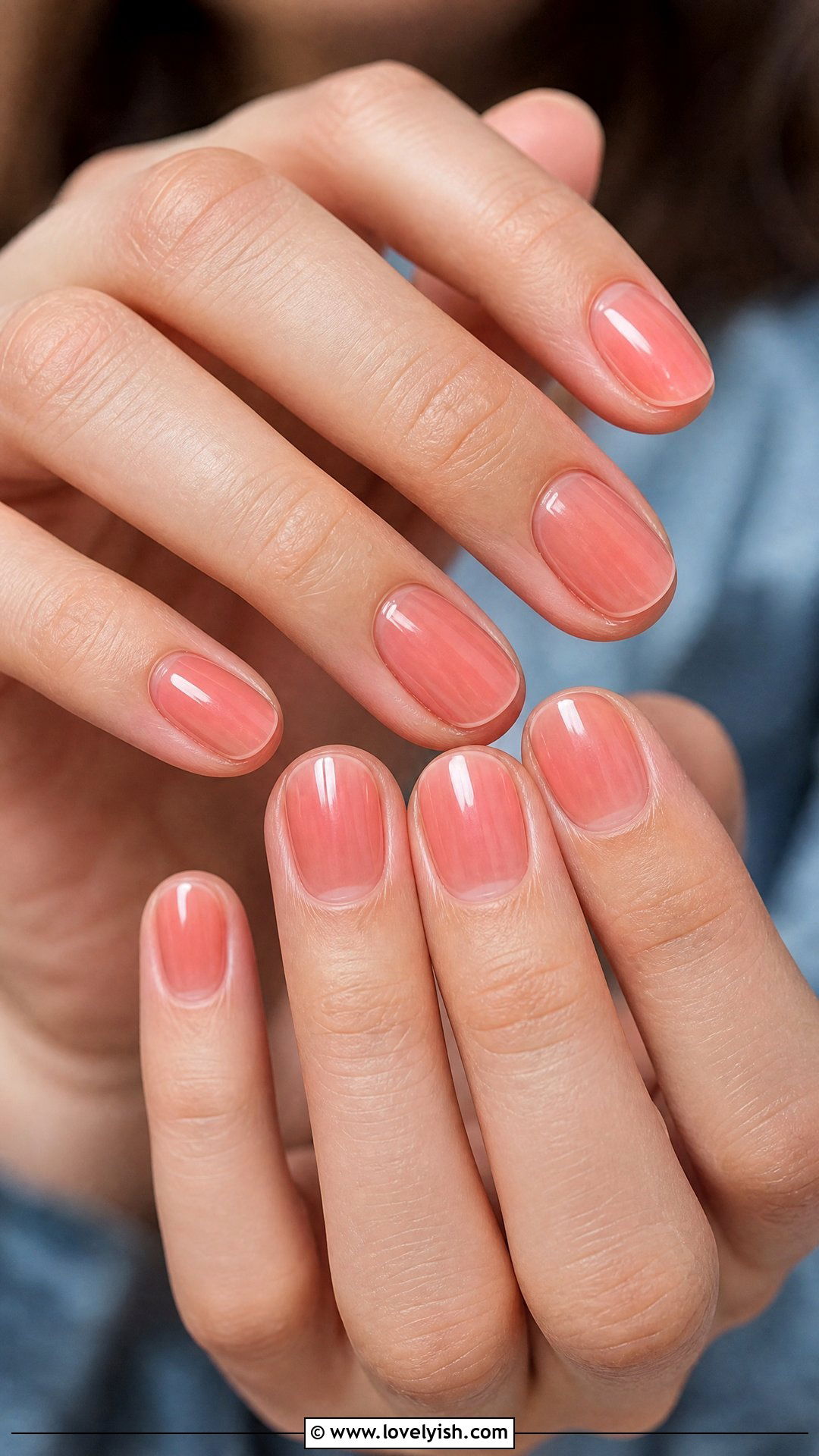 Coral Sheer Wash Nails - 50 coral nail designs - 50 coral nail designs