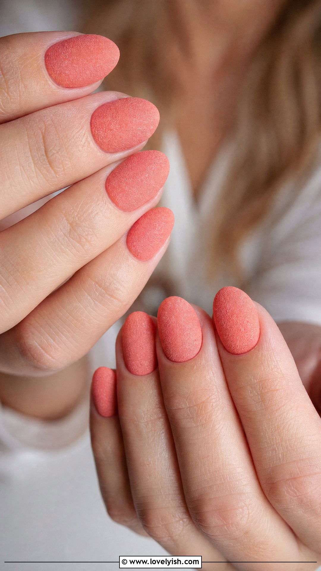 Coral Sugar Textured Nails - 50 coral nail designs - 50 coral nail designs