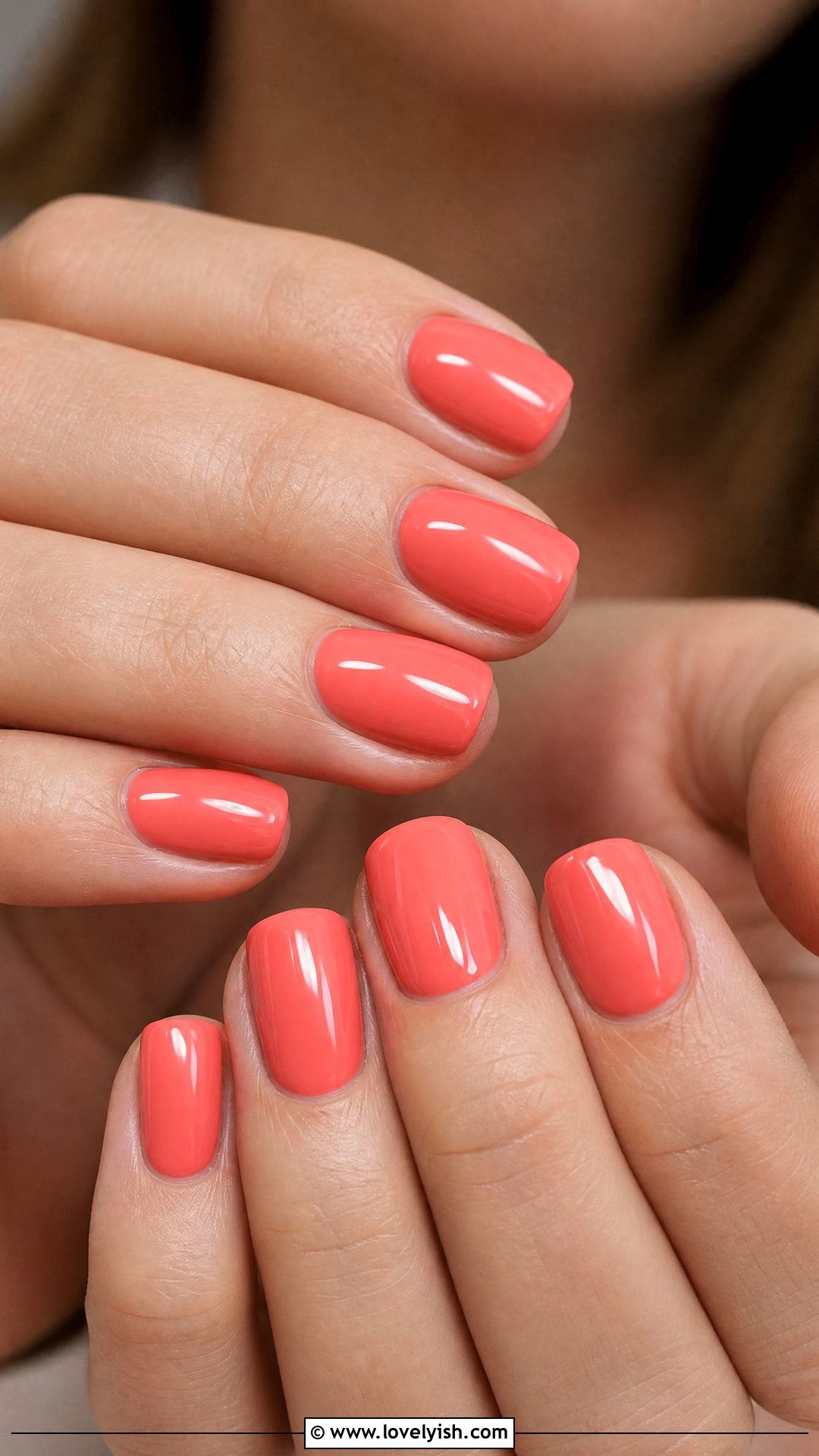Coral Sunset Nails - 50 spring nails - 50 spring nails