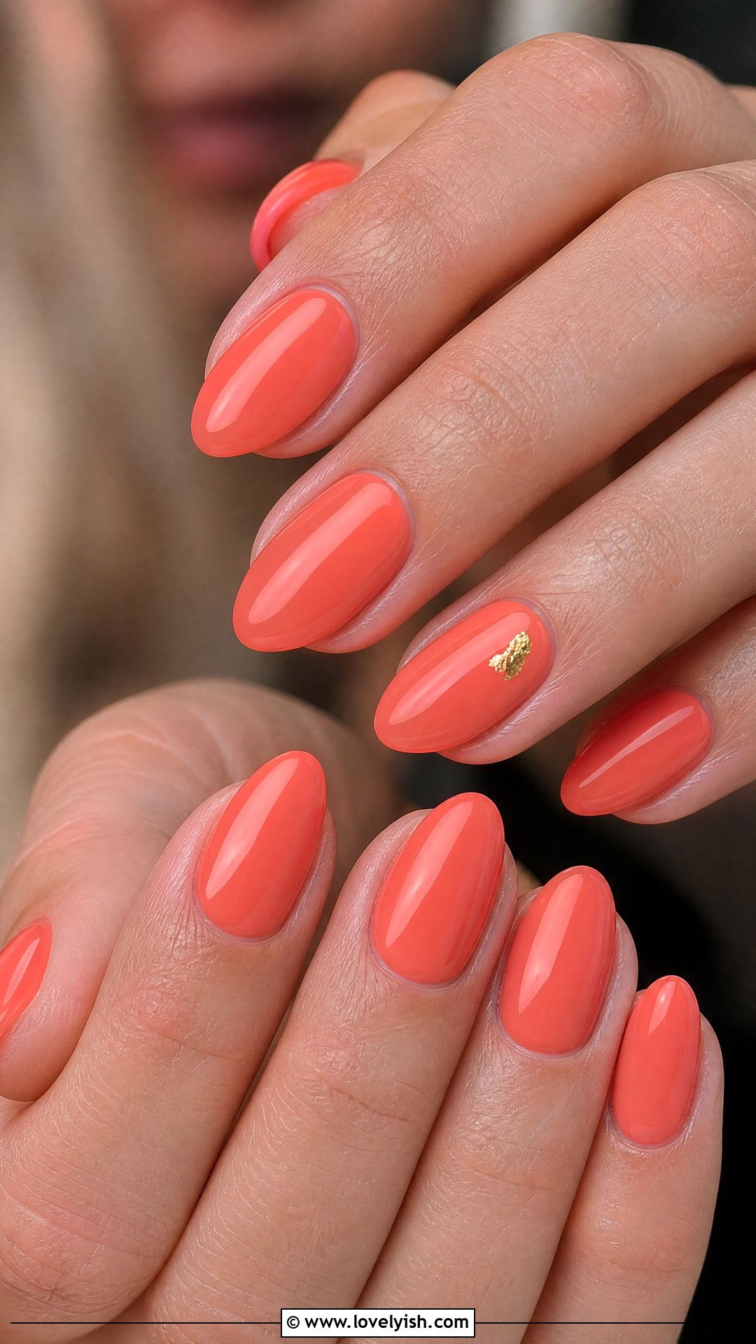 Coral Sunset Nails - 44 nails designs - 44 nails designs