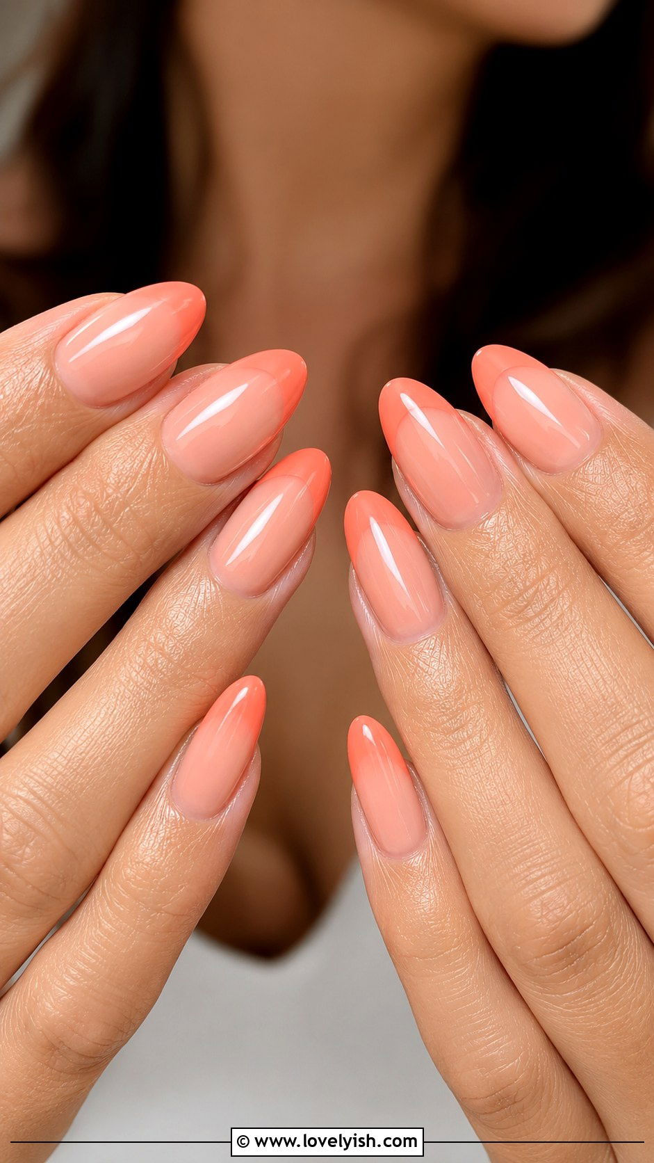 Coral Tip Nails - 45 nail tips - 45 nail tips