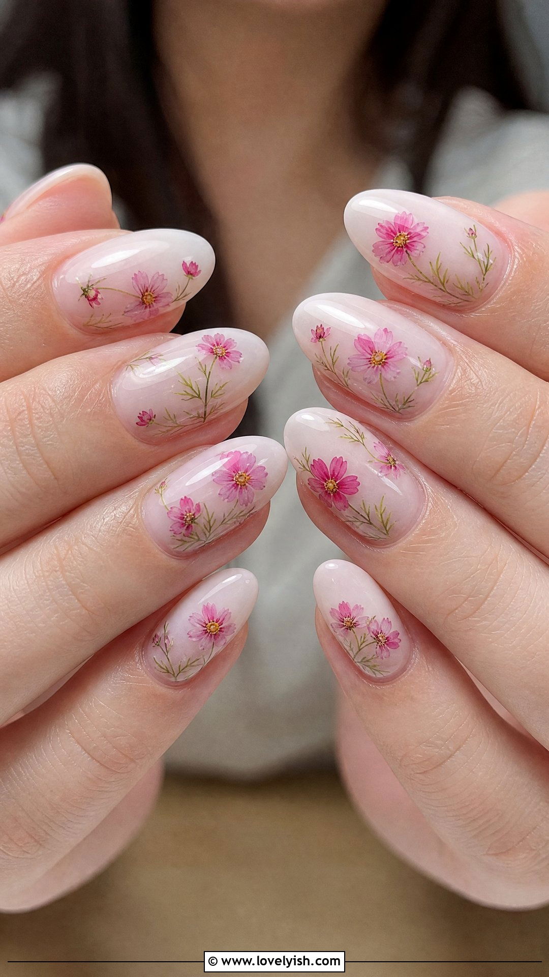 Cosmos Pink Nails - 50 flower nails - 50 flower nails