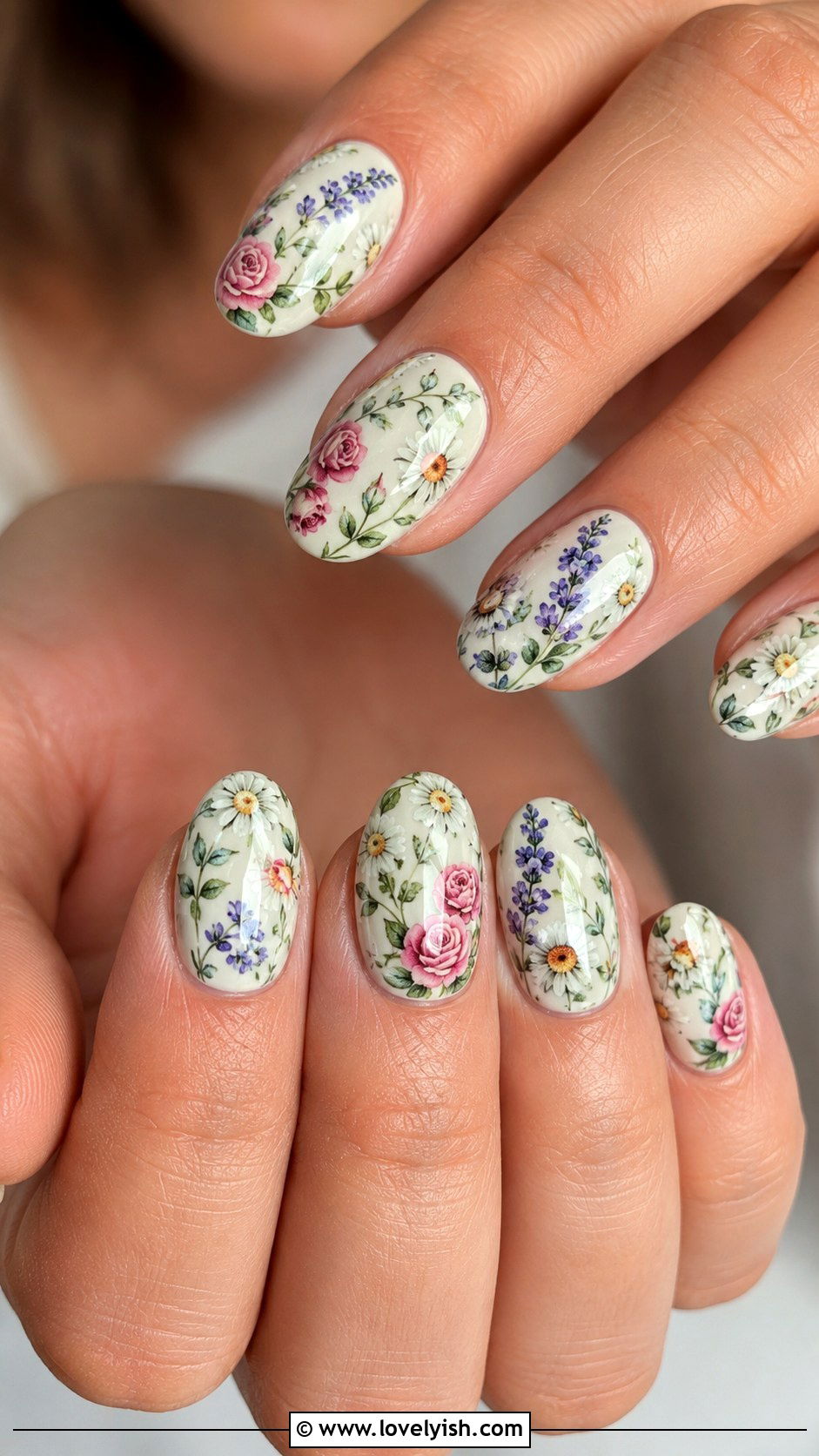 Cottage Garden Nails - 38 flower nail art ideas - 38 flower nail art ideas