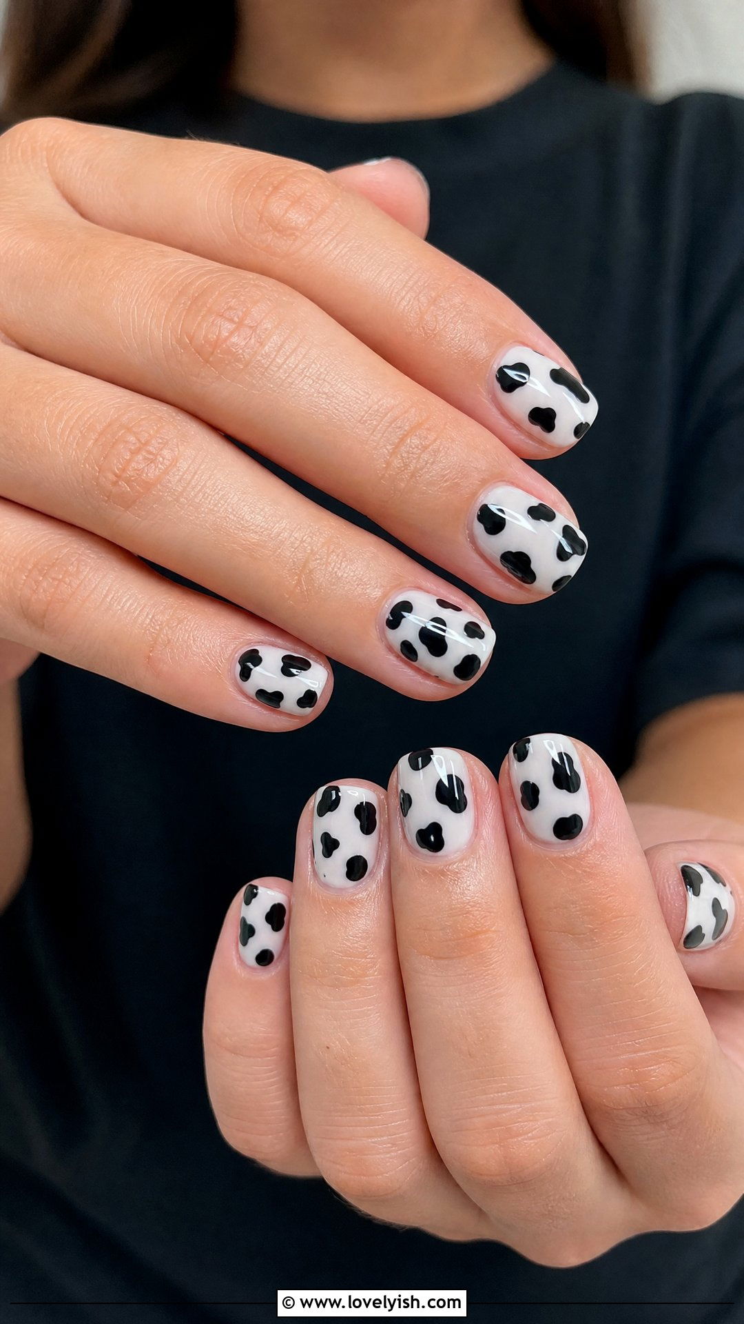 Cow Print Builder Gel Nails - 50 builder gel nails - 50 builder gel nails
