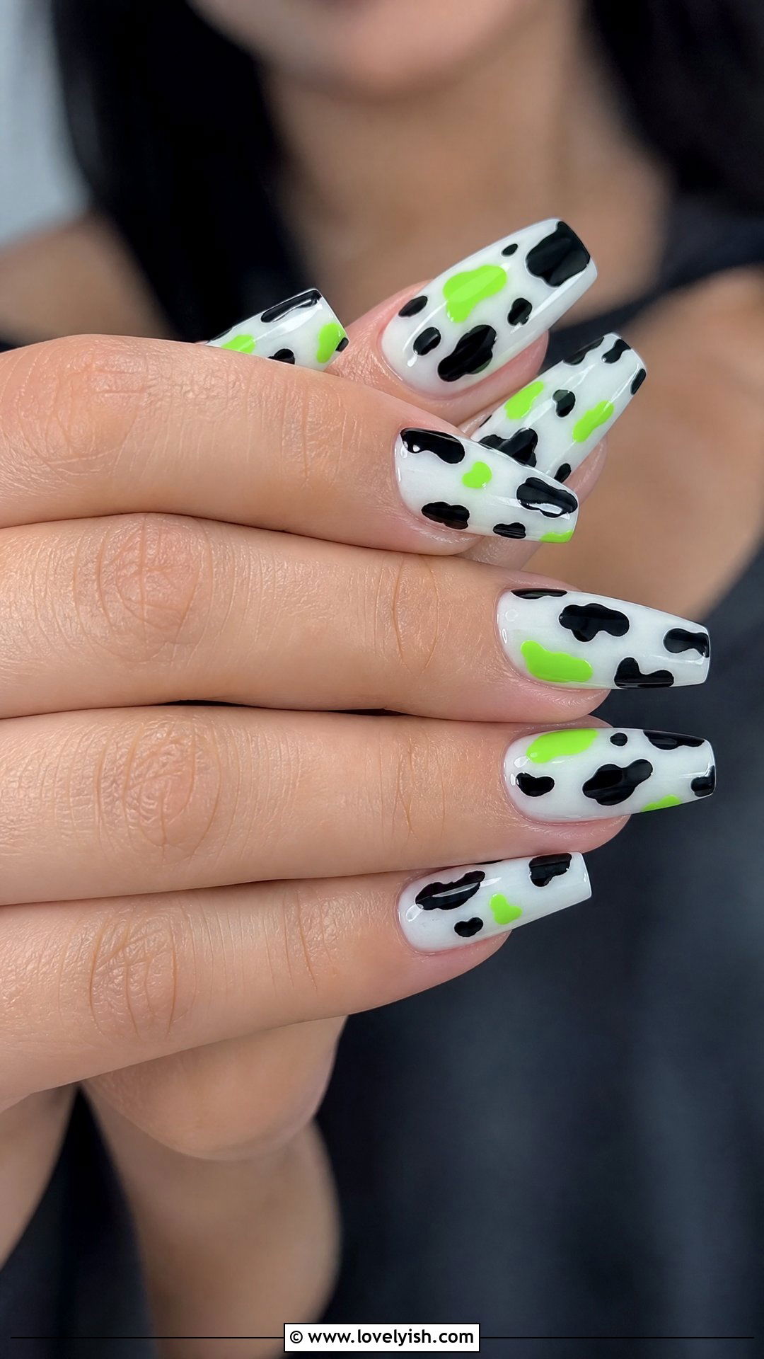 Cow Print Nails - 50 crazy nail designs - 50 crazy nail designs