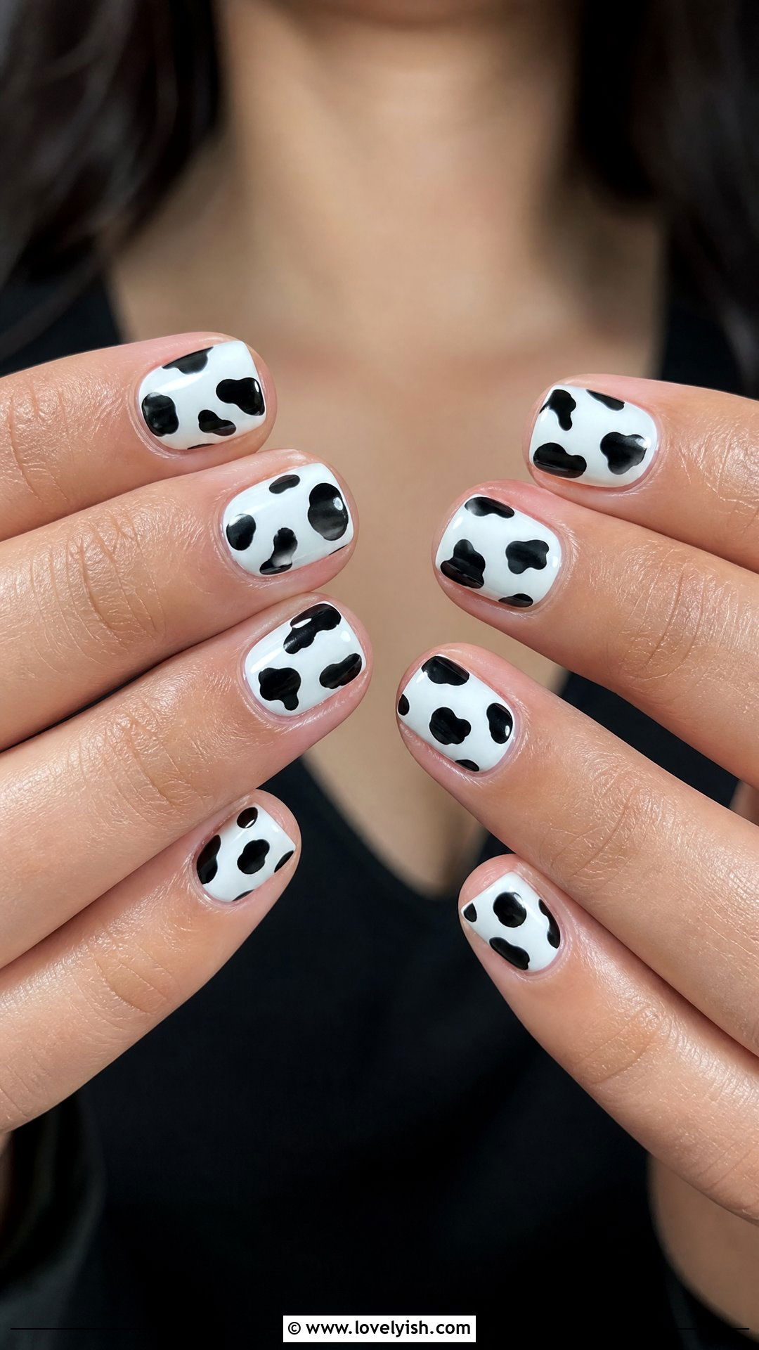 Cow Print Short Acrylic Nails - 50 short acrylic nails - 50 short acrylic nails