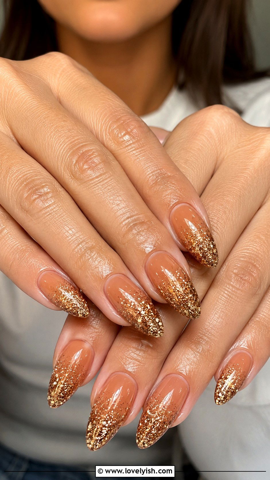 Cowgirl Glitter Ombre Nails - 50 western nail designs - 50 western nail designs