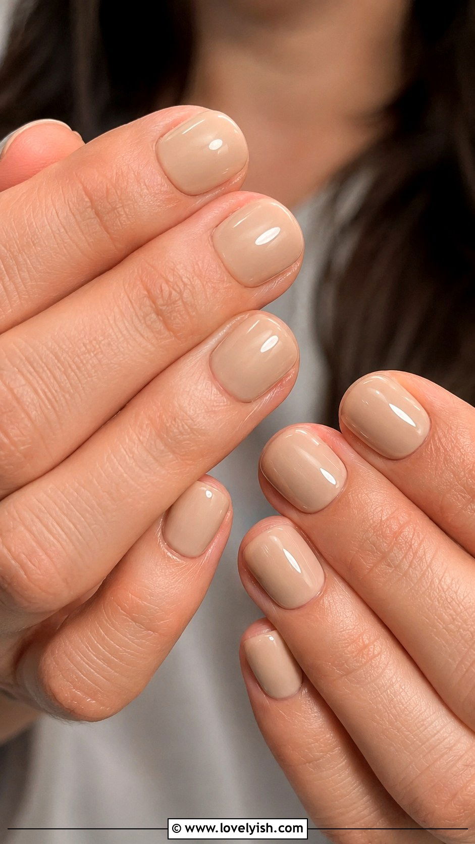 Cream Beige Nude Nails - 50 mens nail design ideas - 50 mens nail design ideas