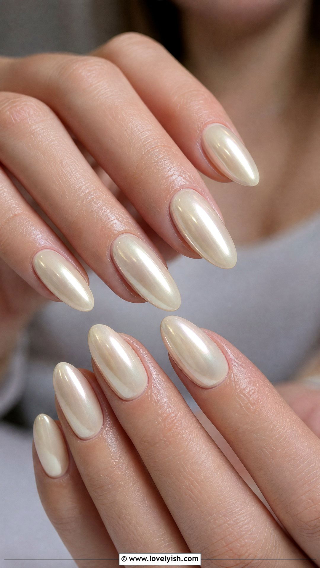 Cream Vanilla Glaze Nails - 50 feminine nails - 50 feminine nails