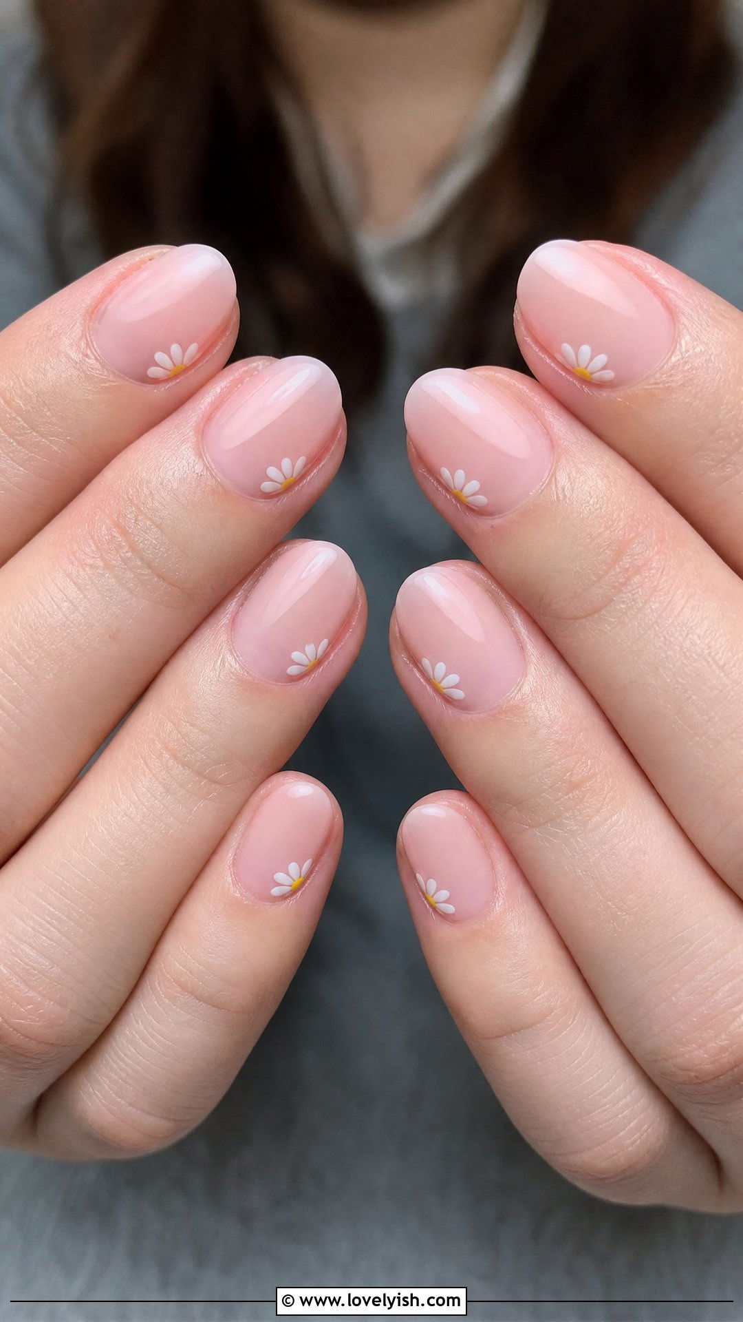 Daisy Tip Nails - 50 flower nails - 50 flower nails