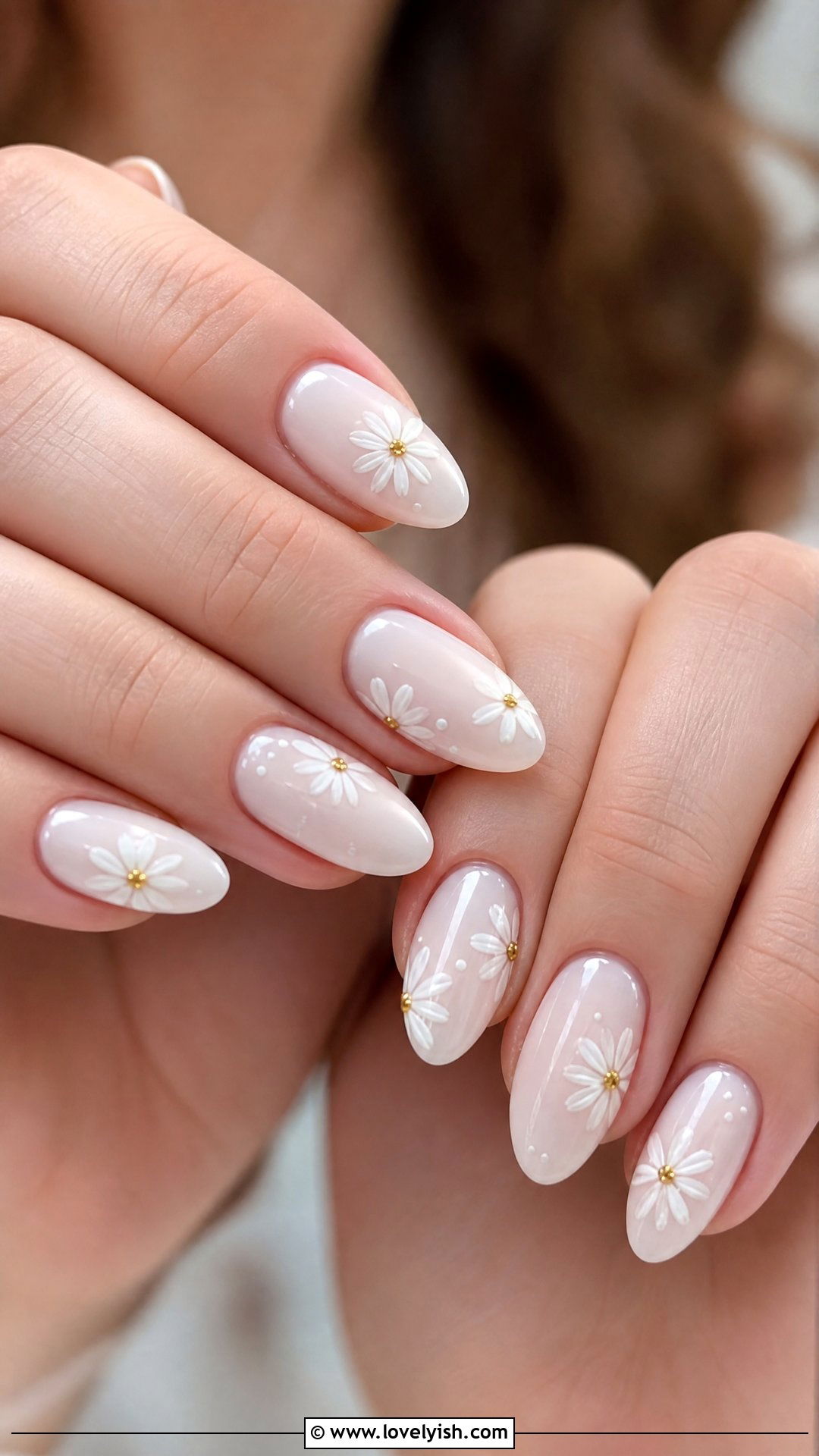 Daisy Wedding Nails - 50 daisy nails - 50 daisy nails