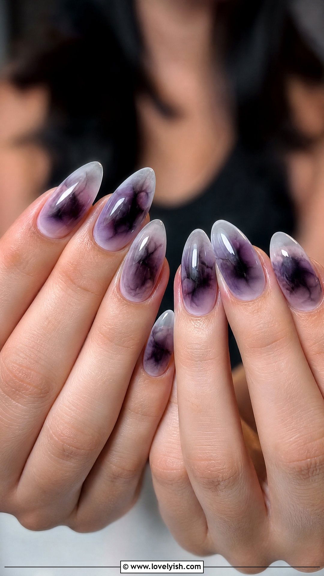 Dark Aura Smoke Nails - 50 goth nails - 50 goth nails