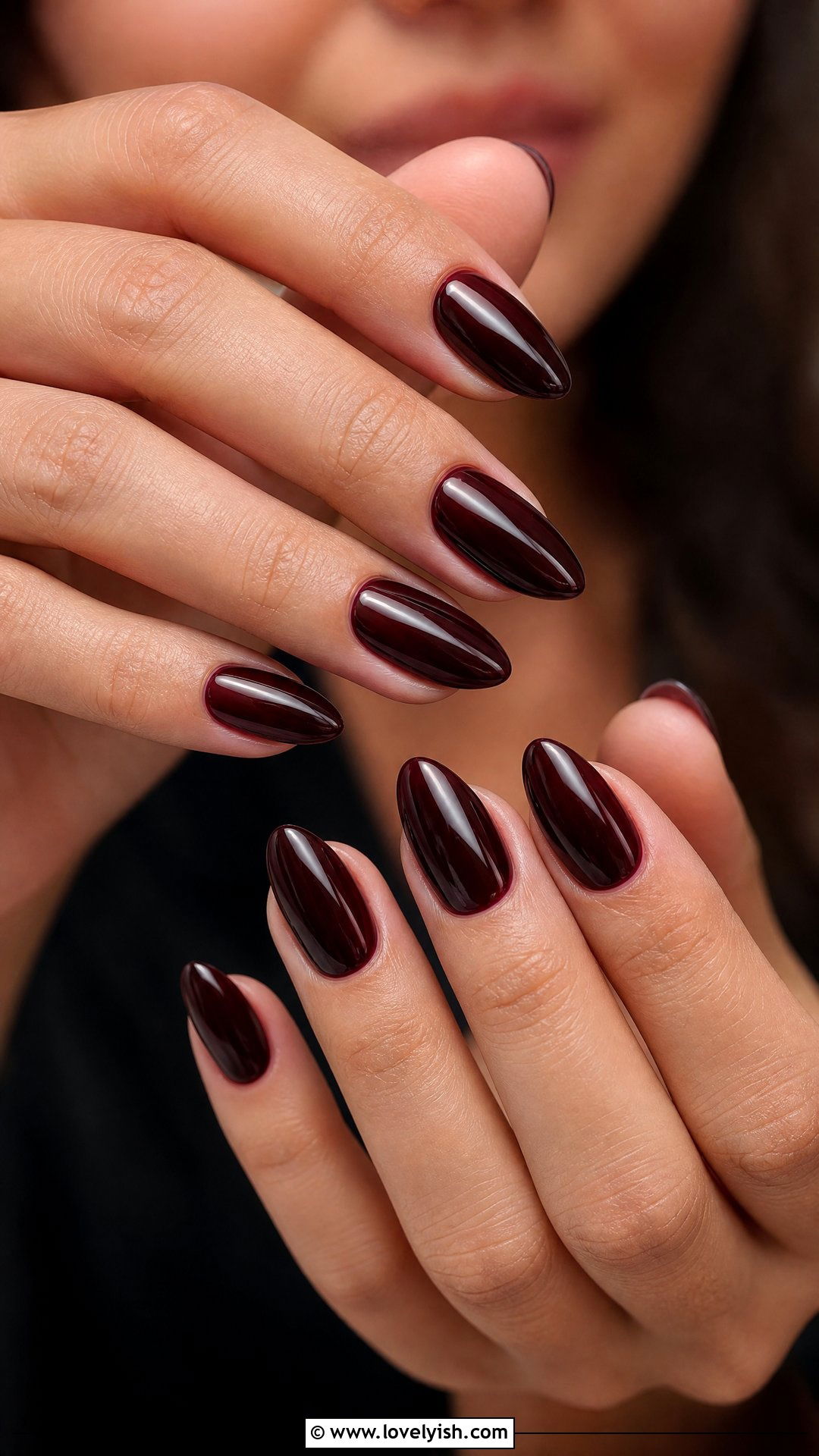 Dark Cherry Mocha Nails - 44 nails designs - 44 nails designs