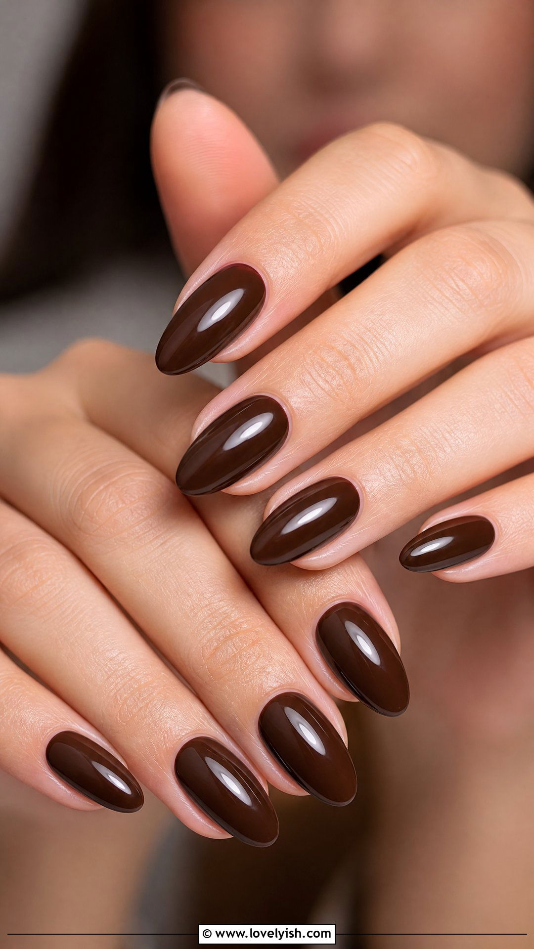 Dark Coffee Brown Nails - 50 dark nail designs - 50 dark nail designs