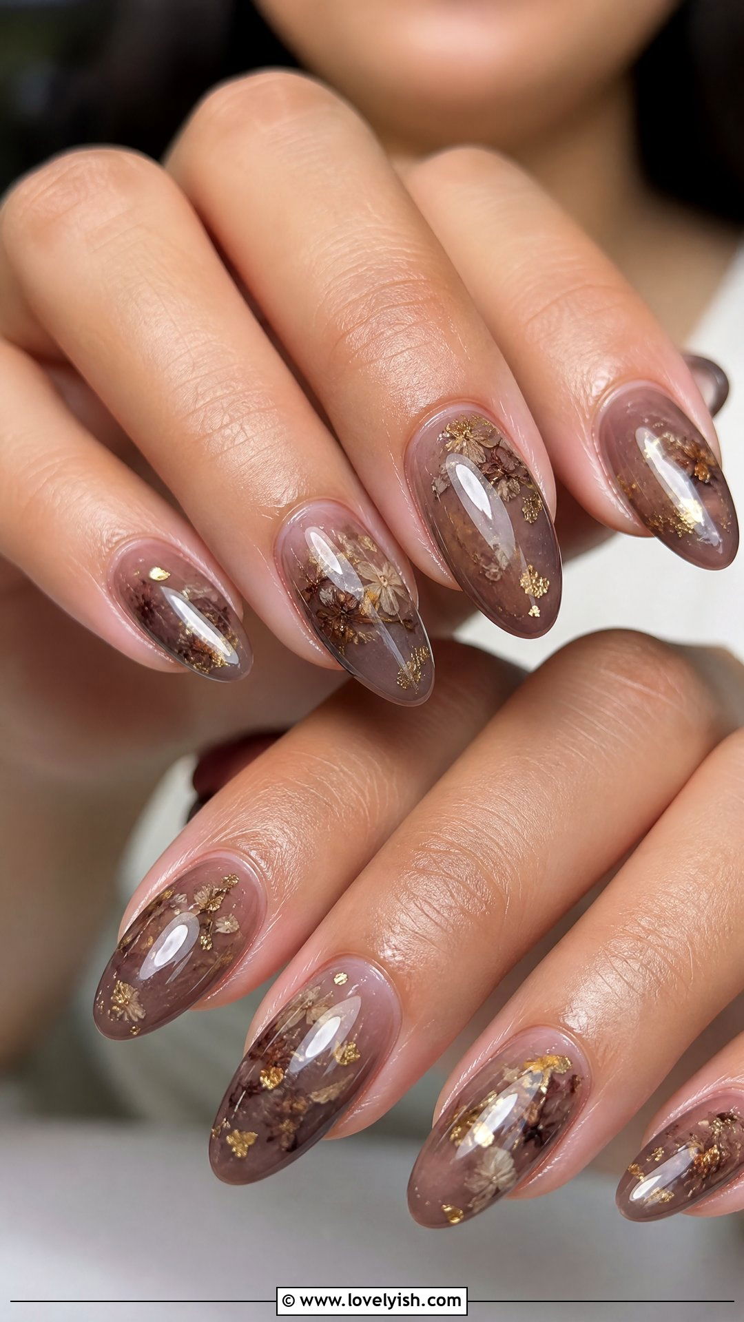 Dark Mocha Milk Bath Nails - 50 dark nail designs - 50 dark nail designs