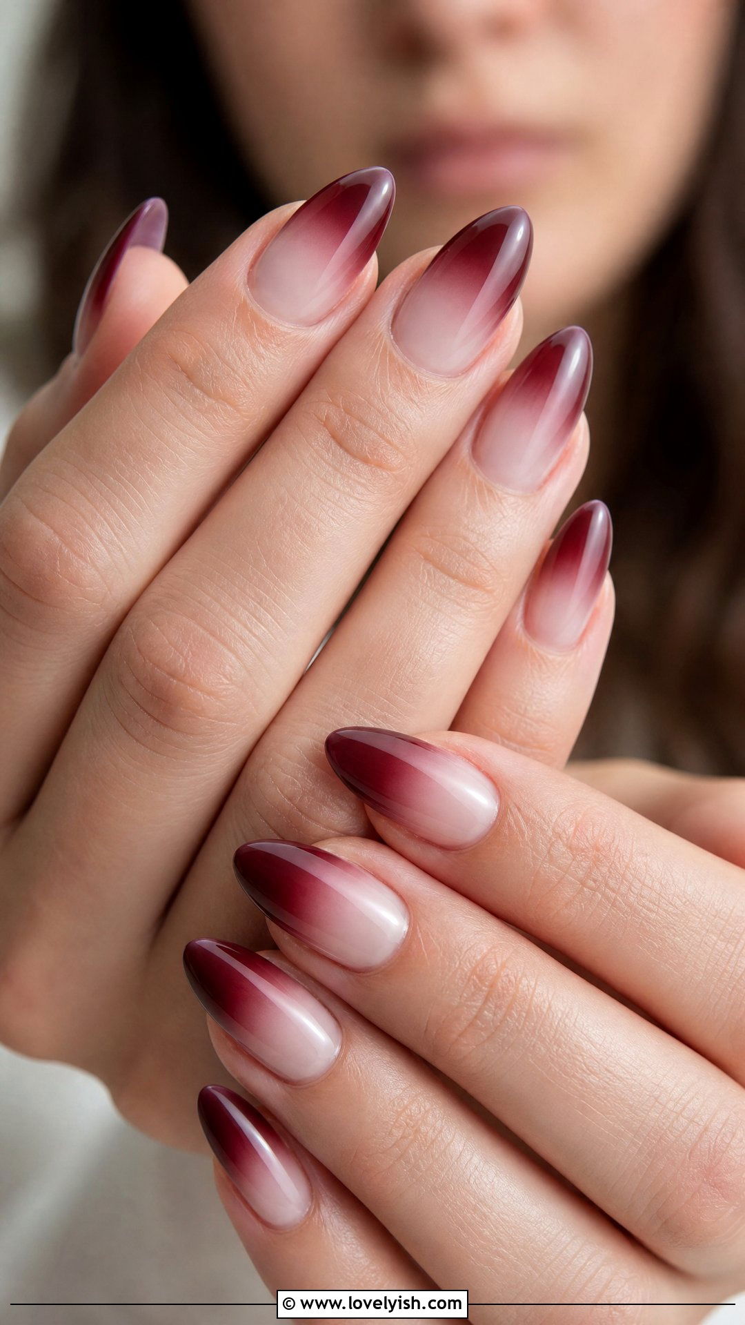 Dark Red Ombre Nails - 50 dark red nails - 50 dark red nails