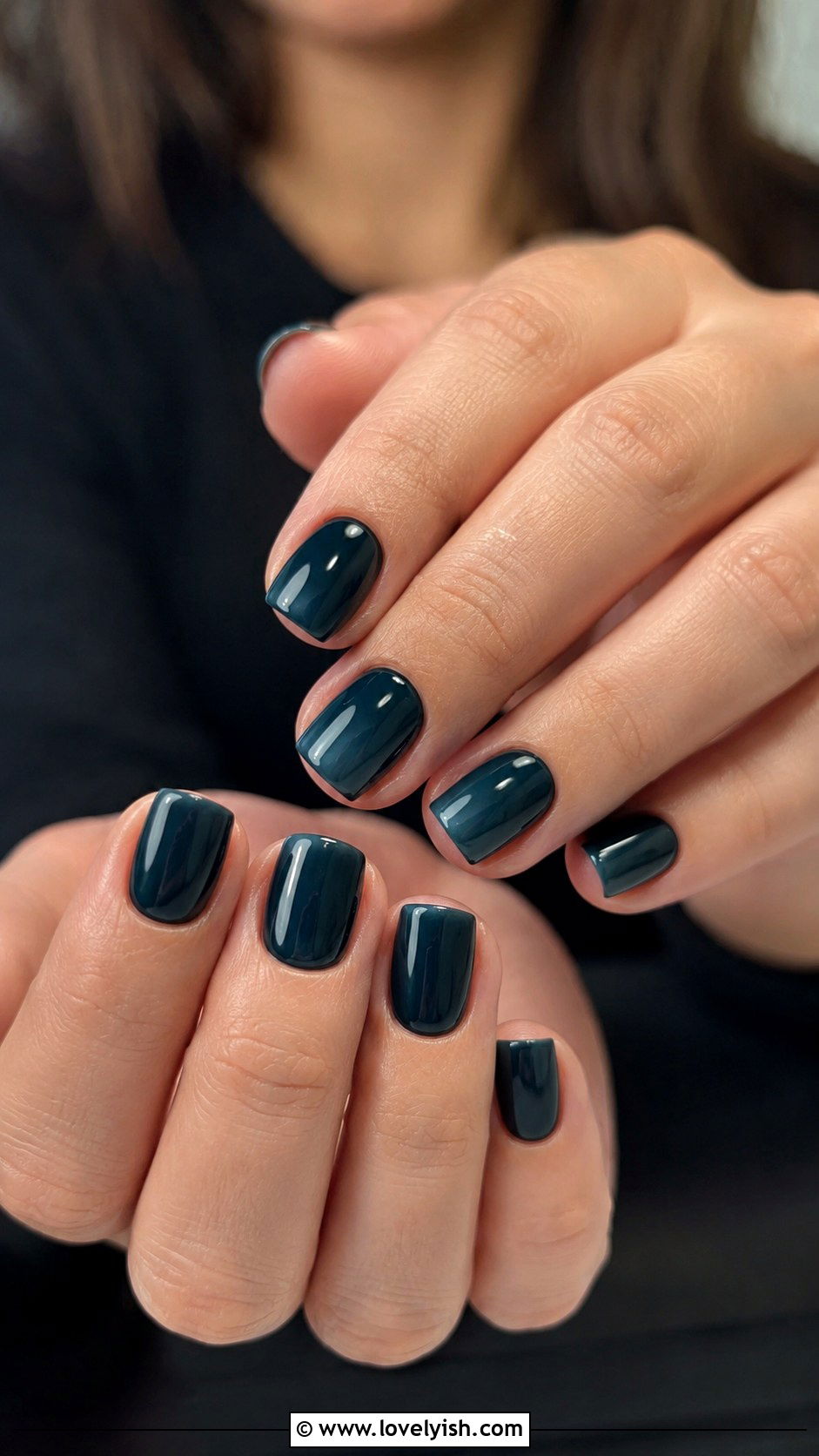 Dark Teal Nails - 50 mens nail design ideas - 50 mens nail design ideas