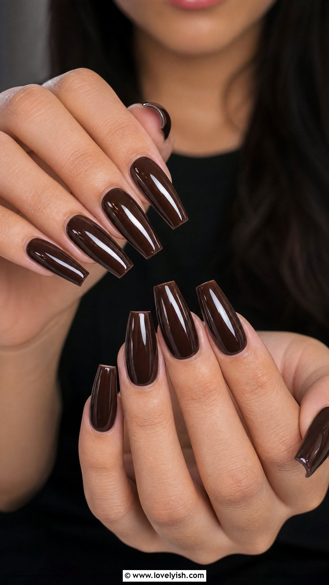 Deep Chocolate Brown Nails - 50 sophisticated nails - 50 sophisticated nails