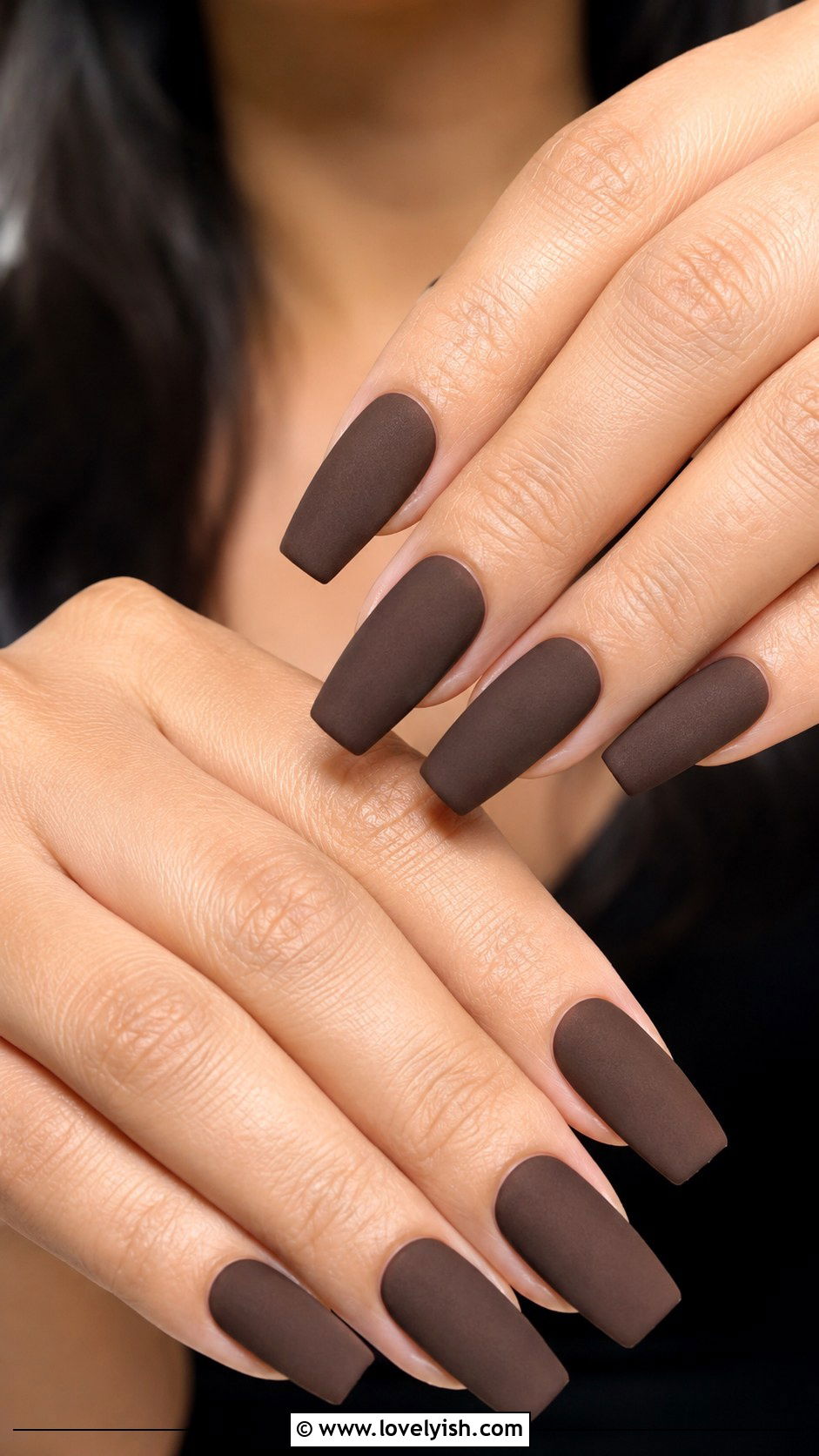 Deep Chocolate Velvet Nails - 50 unique nail designs - 50 unique nail designs