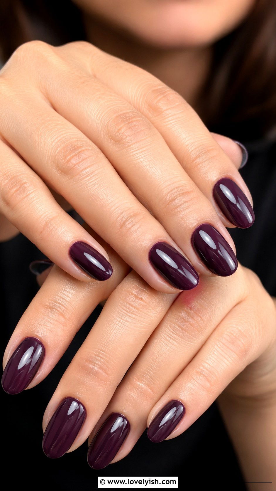Deep Plum Oval Nails - 50 oval nails - 50 oval nails