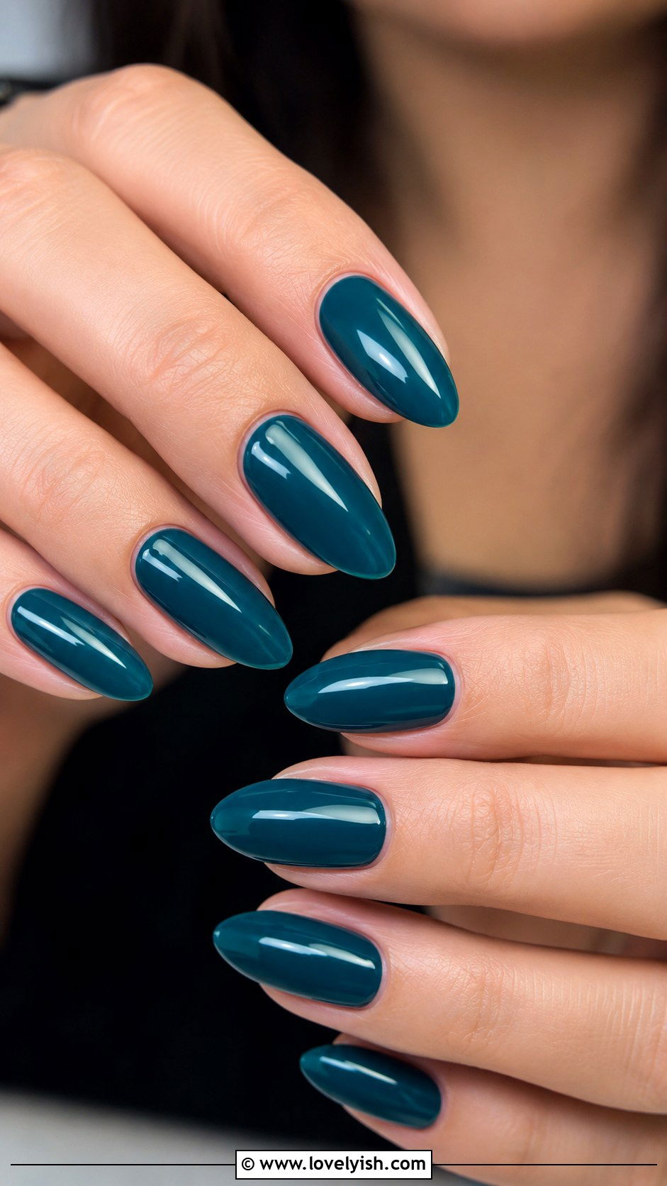 Deep Teal Nails - 50 trendy simple nail designs - 50 trendy simple nail designs